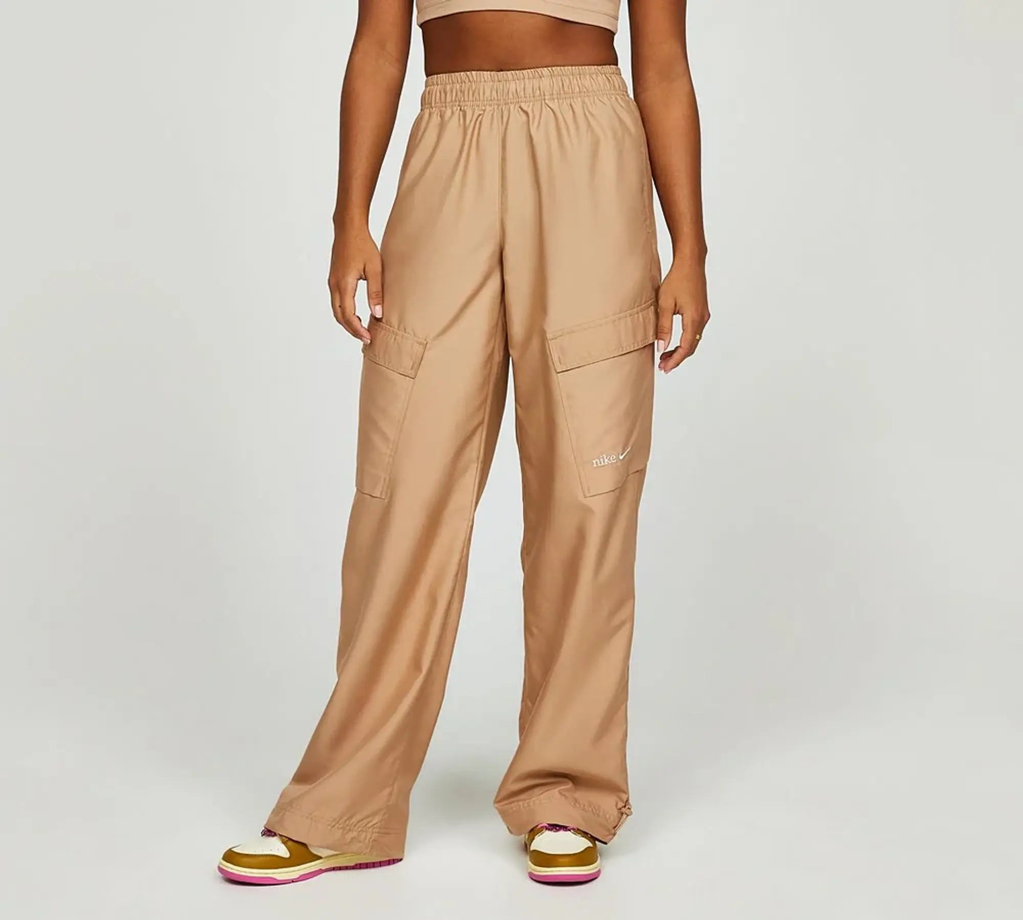 Nike Womens NSW Trend Cargo Woven Pant - Beige - Size XL - Beige