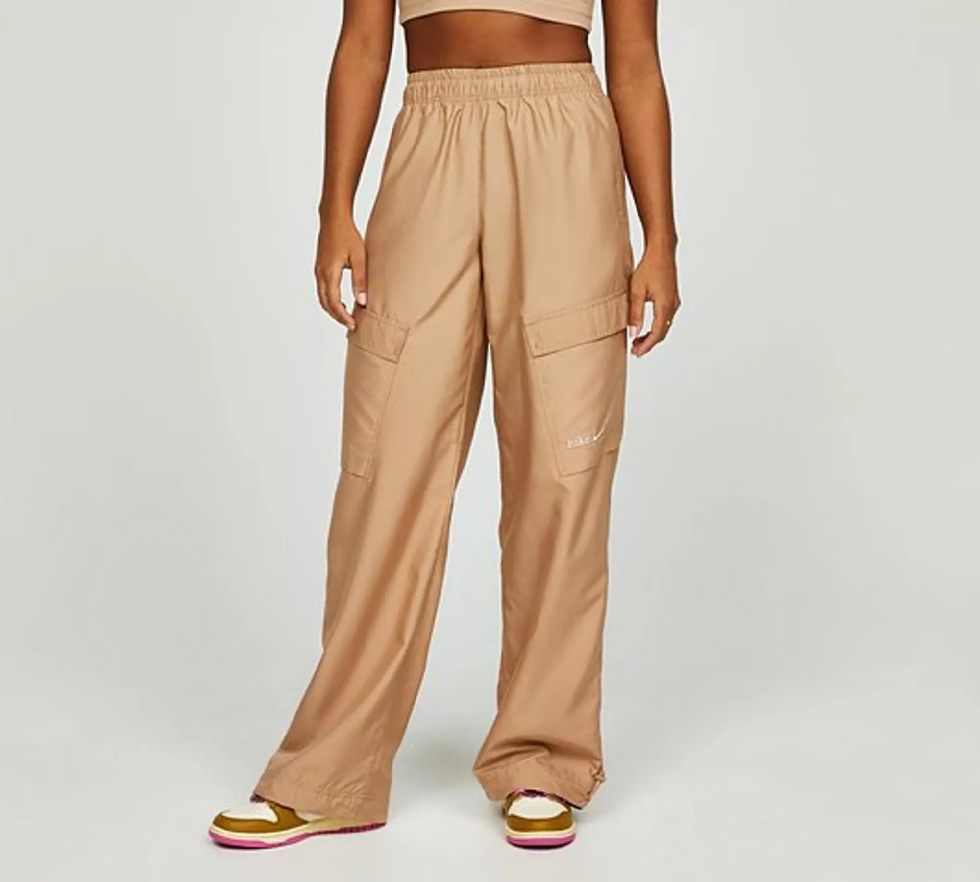 Nike Womens NSW Trend Cargo Woven Pant - Beige - Size XL - Beige