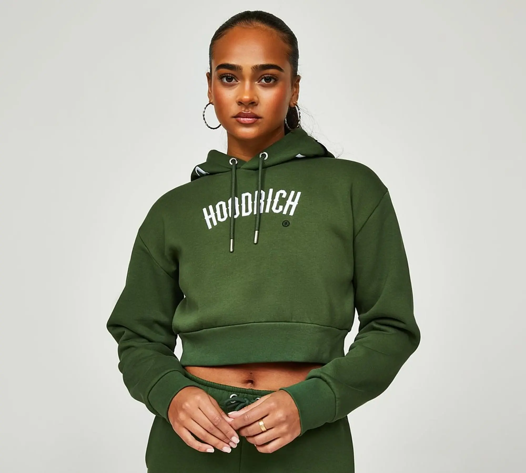 Hoodrich Womens OG Calor Overhead Hoodie - Green - Size XL - Green