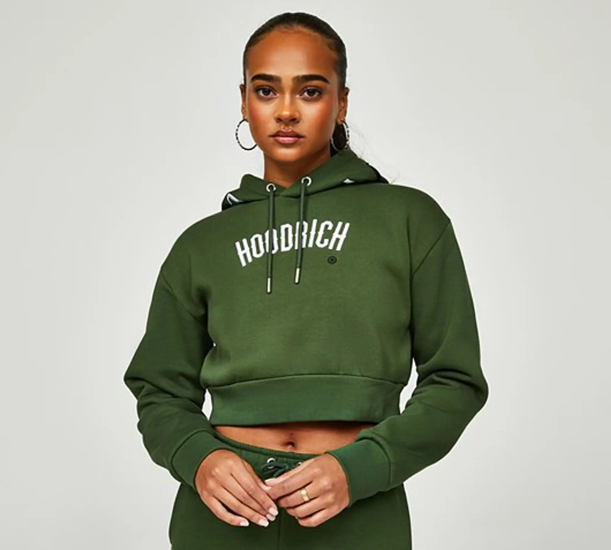 Hoodrich Womens OG Calor Overhead Hoodie - Green - Size XL - Green