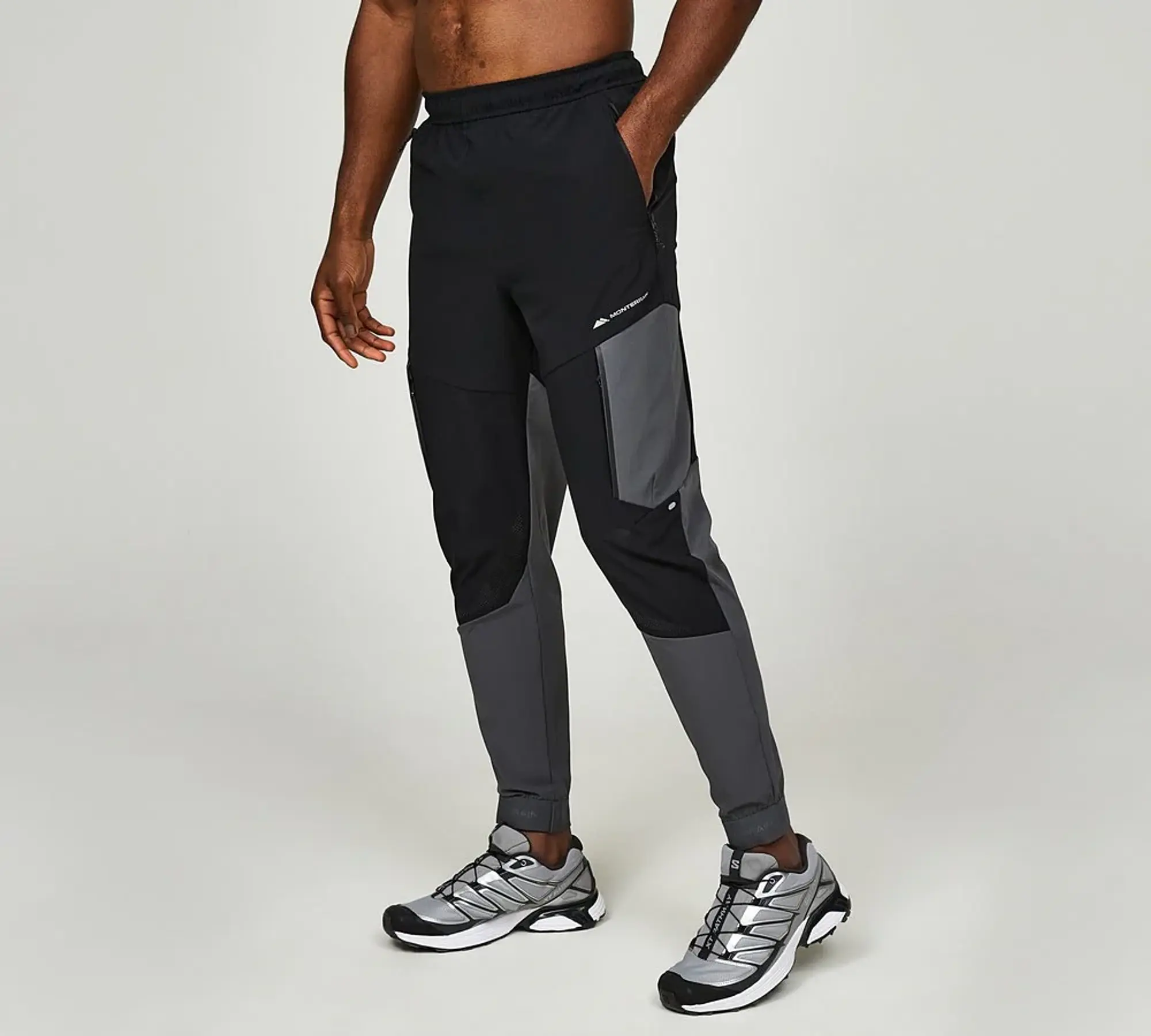 Monterrain Dynamic Running Pant - Black - Size XL - Black