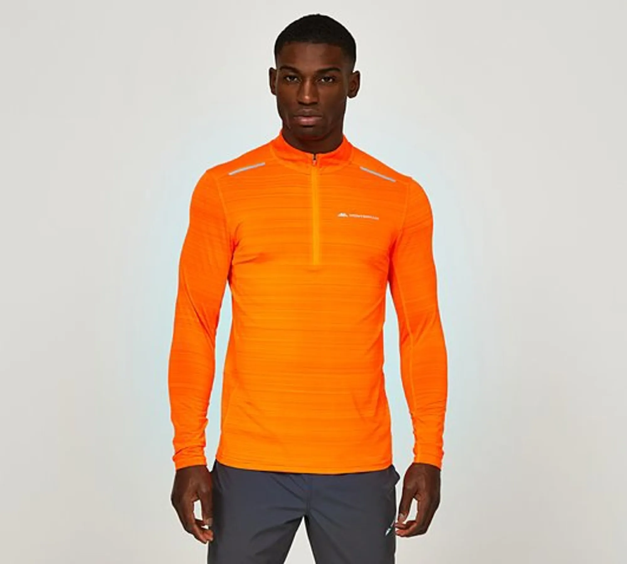 Monterrain Lyder 2.0 Quarter Zip Long Sleeve T-Shirt - Orange