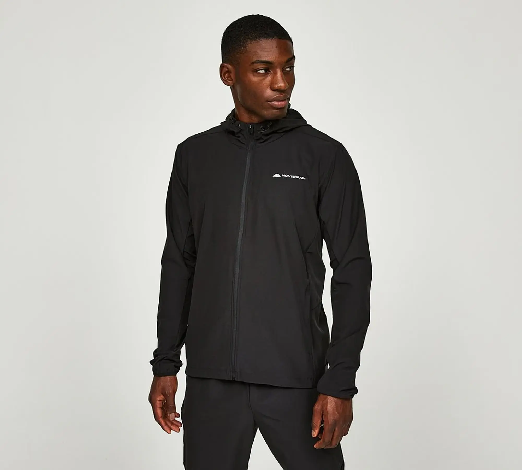 Monterrain Form Woven Running Jacket - Black - Size XL - Black