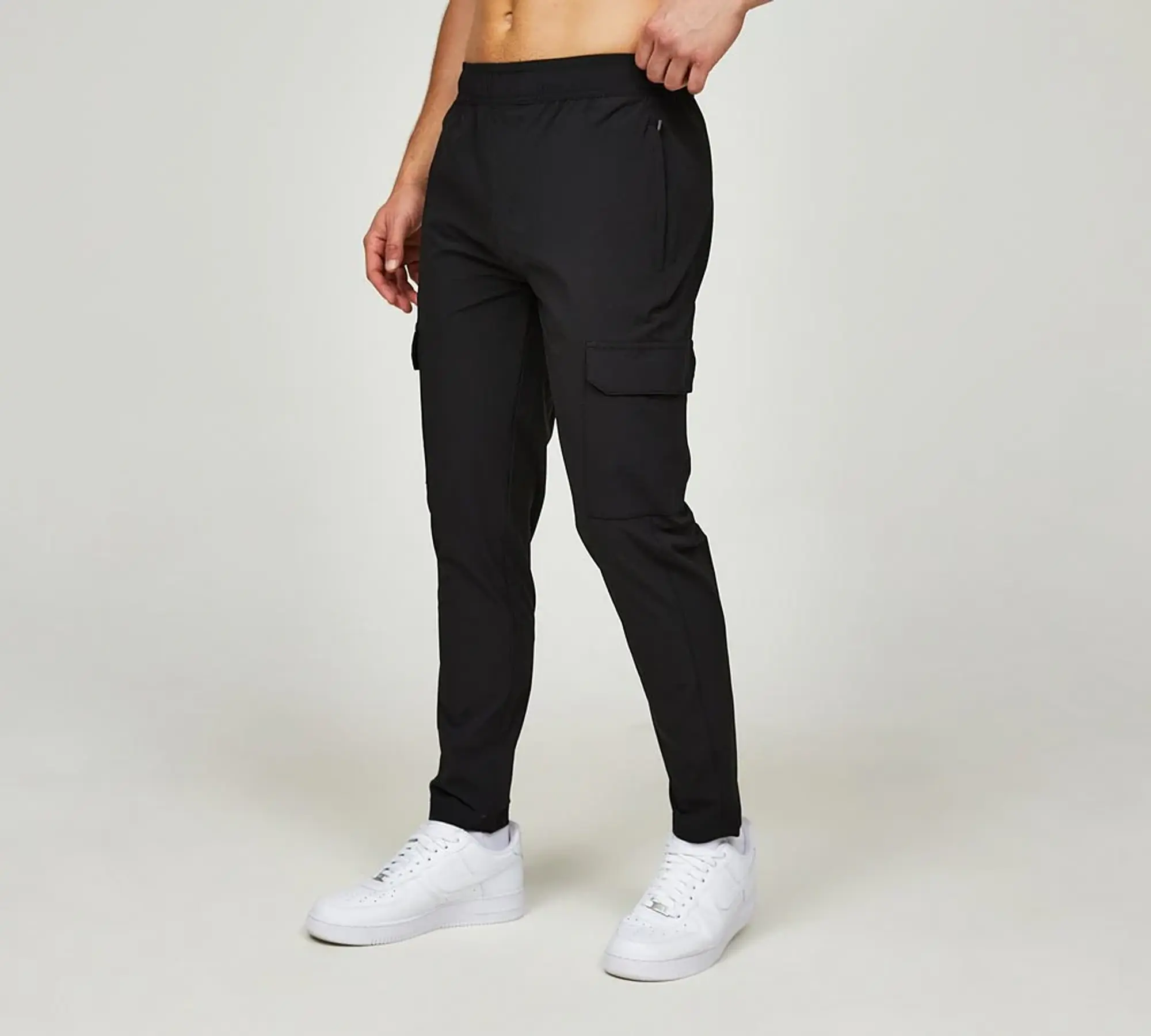 Brave Soul Stretch Woven Cargo Pant - Black - Size S - Black