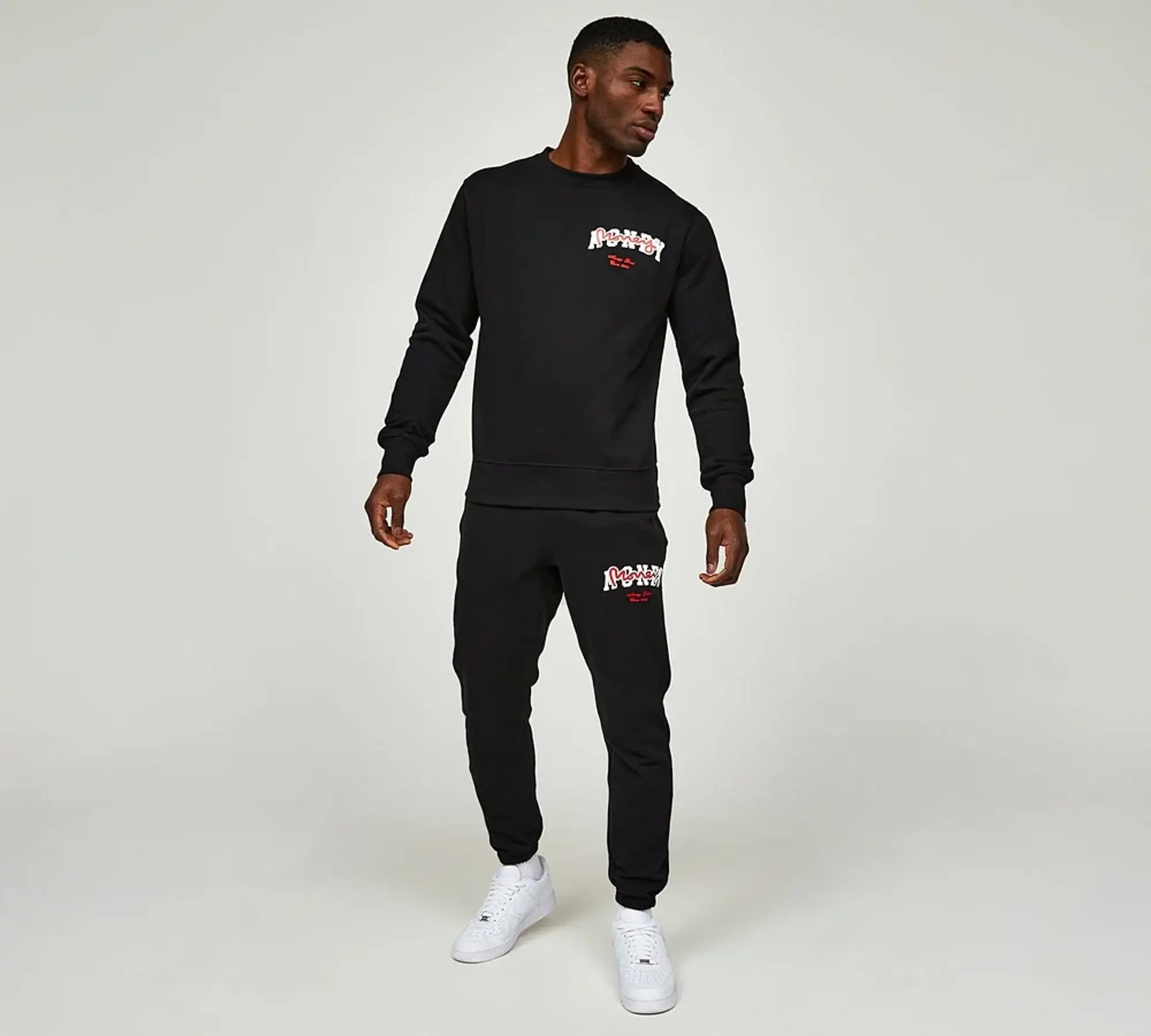 Money Clothing College Drop Sweatshirt - Black - Size L - Black