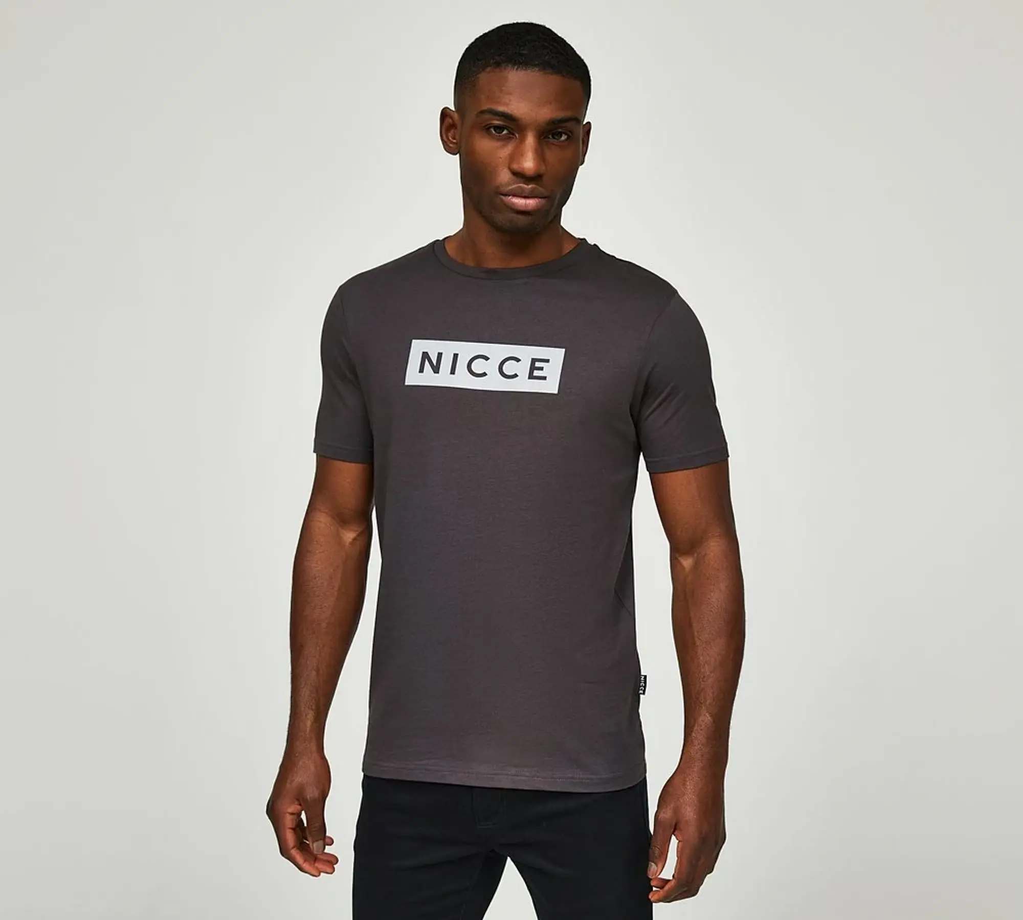 Nicce Edge T-Shirt - Grey - Size XL - Grey