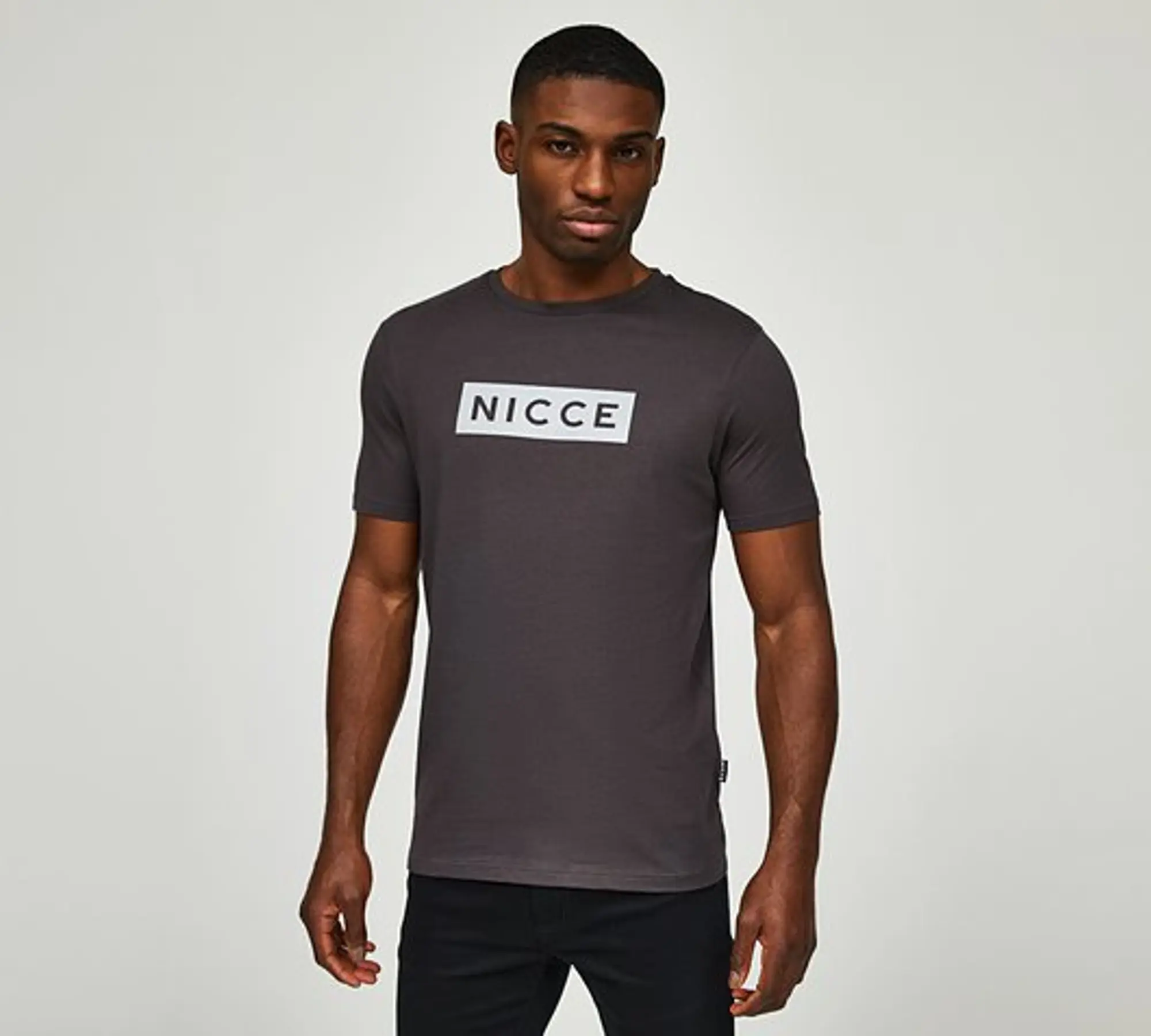 Nicce Edge T-Shirt - Grey - Size XL - Grey