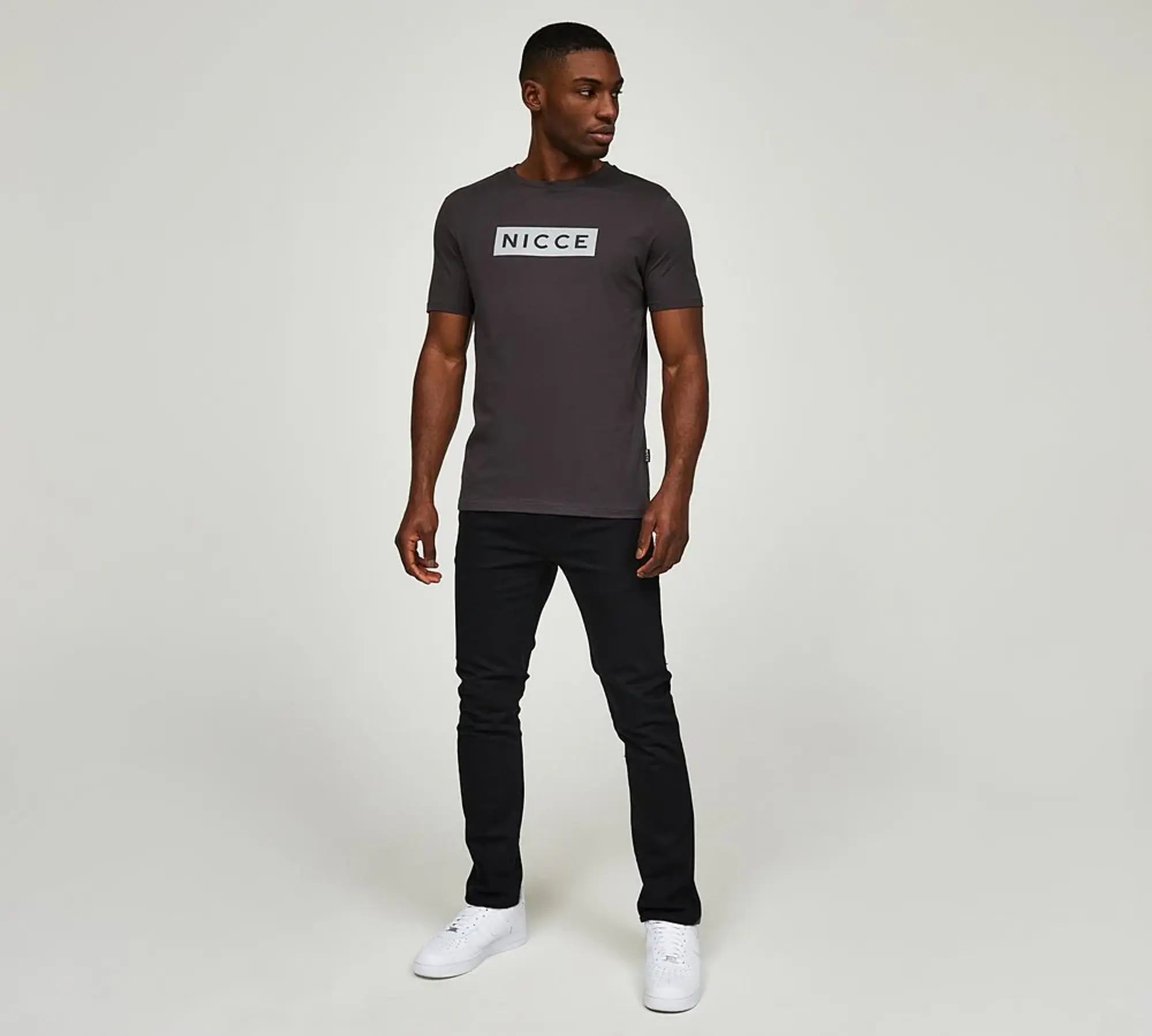 Nicce Edge T-Shirt - Grey - Size XL - Grey