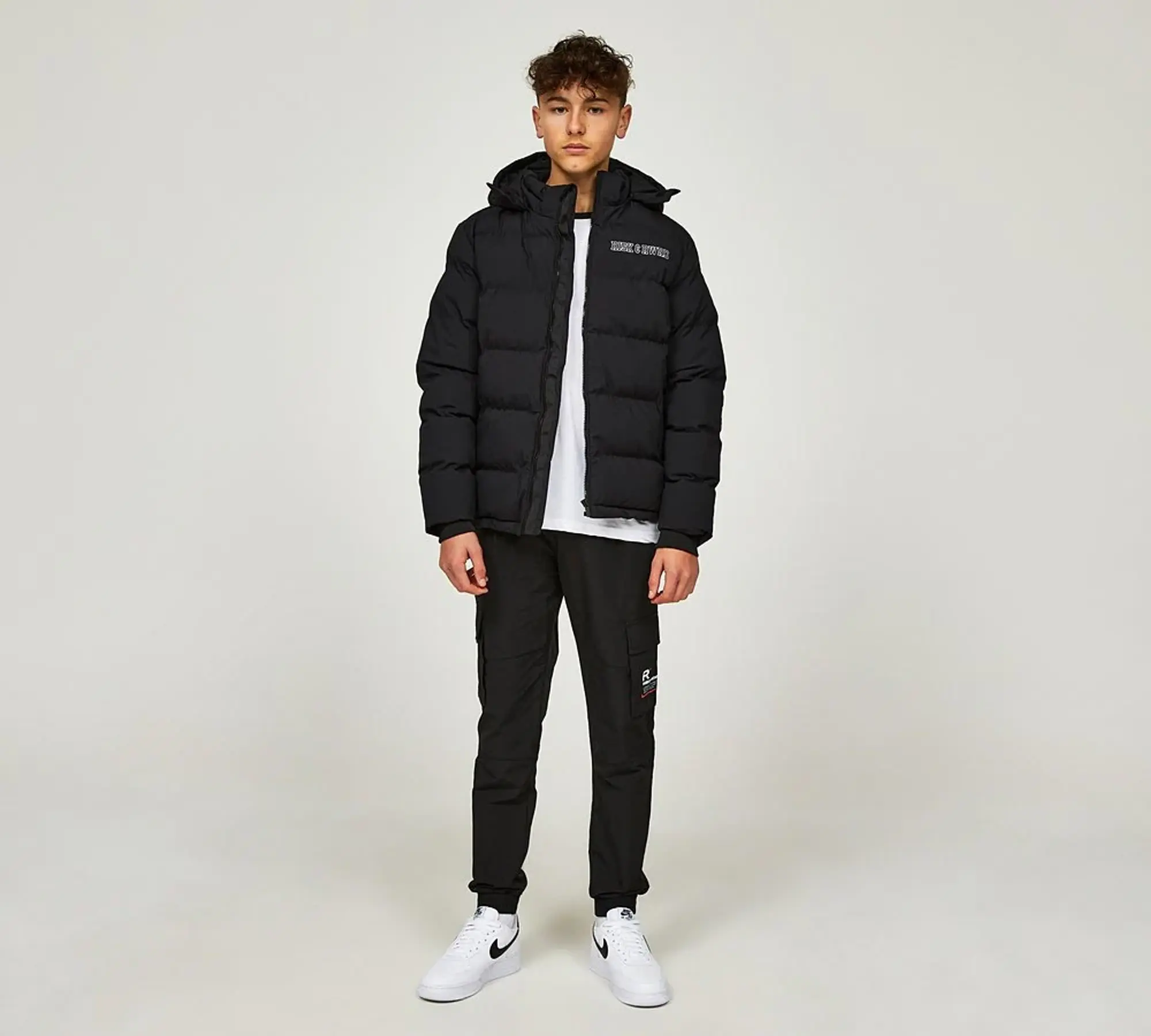 Risk and Reward Junior Upload Puffer Jacket - Black - Size XL/B - Black