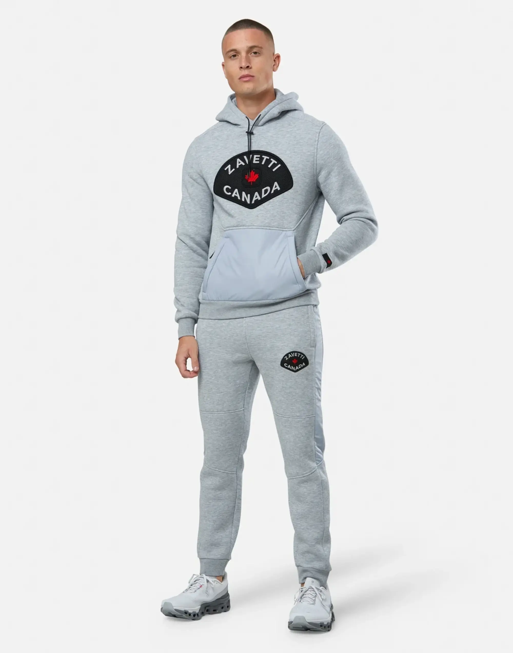 Men's Zavetti Canada Botticini Hoodie in Grey