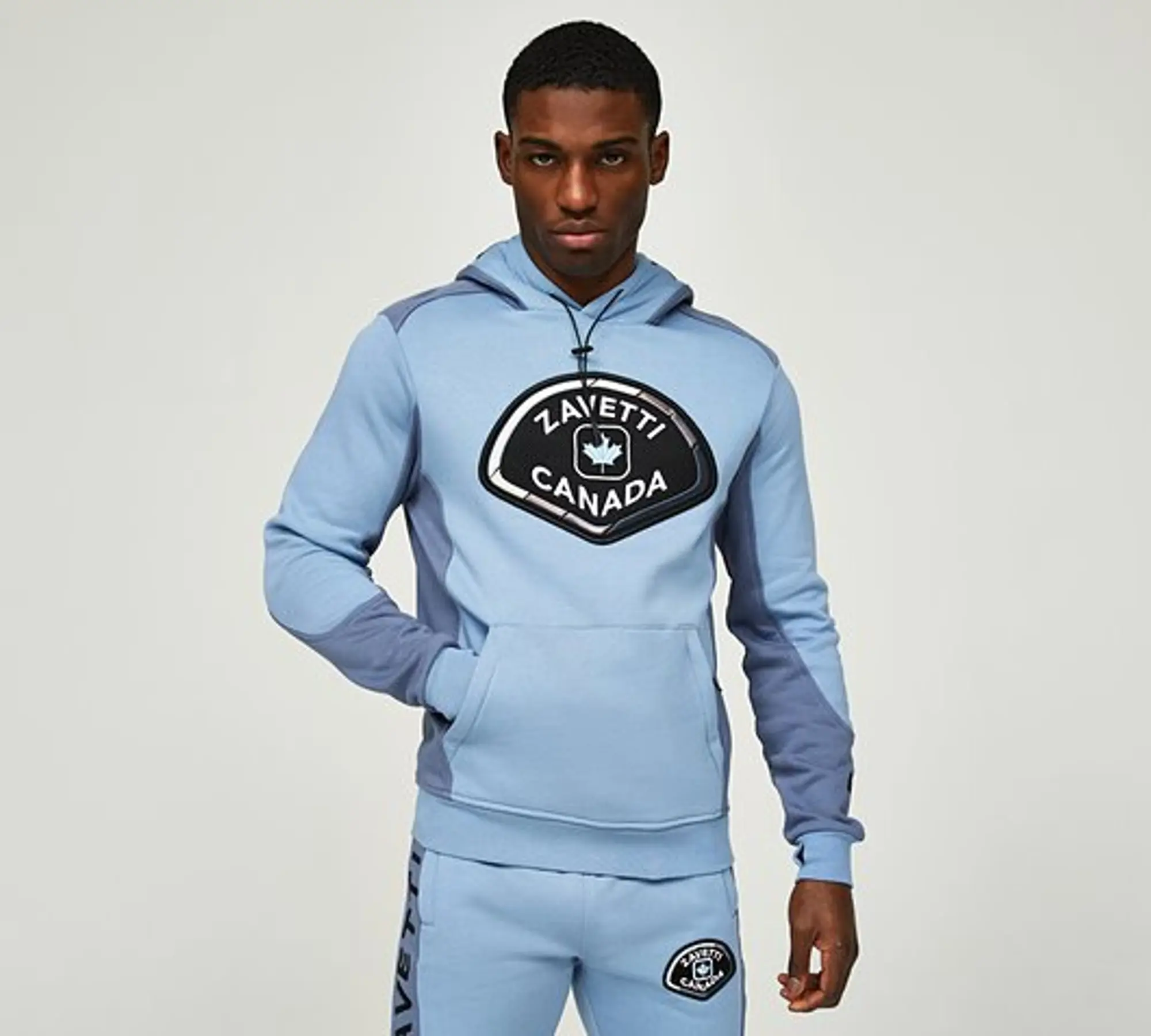 Zavetti Canada Botticini 2 Tone 2.0 Overhead Hoodie - Blue - Size XL - Blue