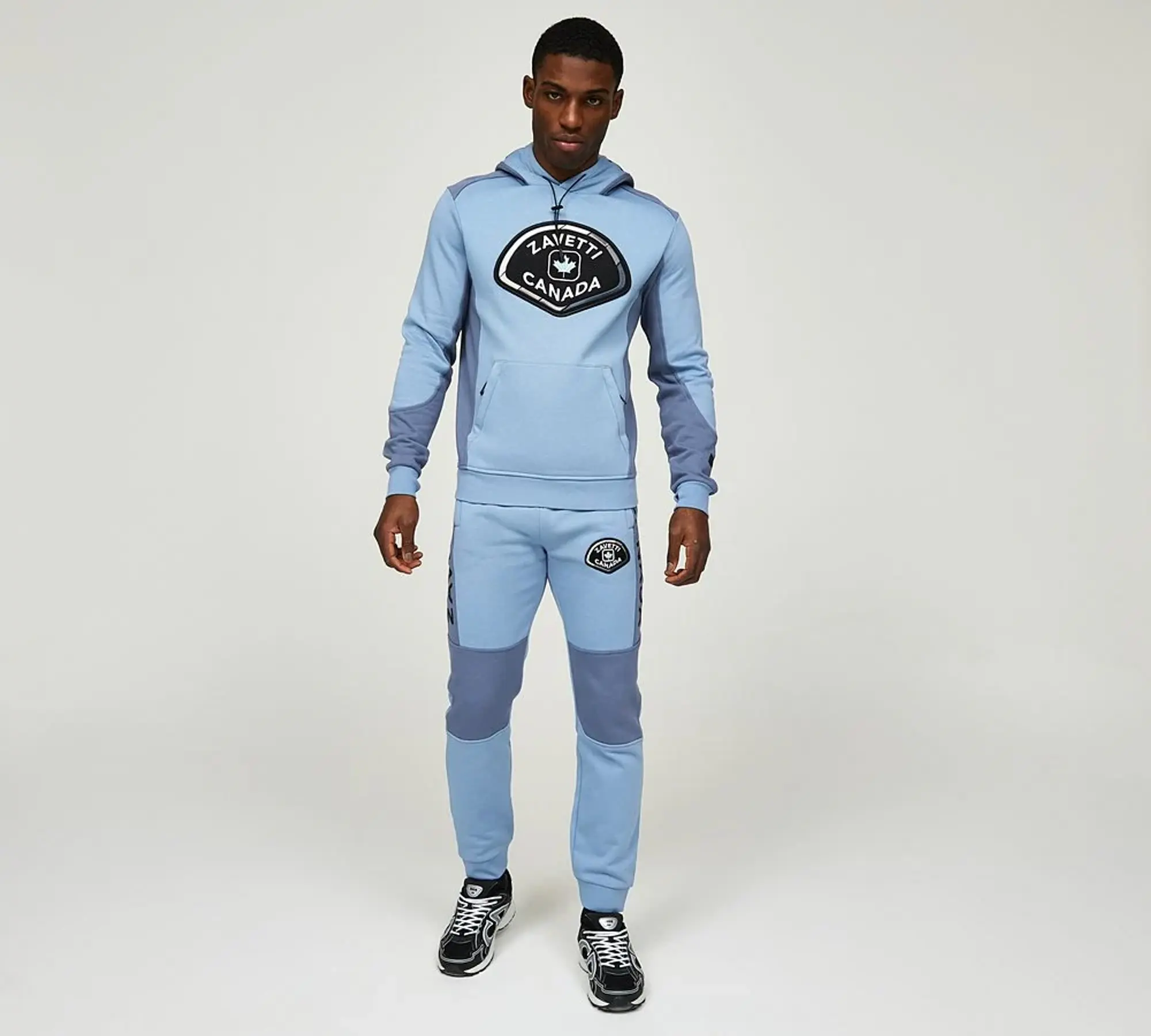 Zavetti Canada Botticini 2 Tone 2.0 Overhead Hoodie - Blue - Size XL - Blue