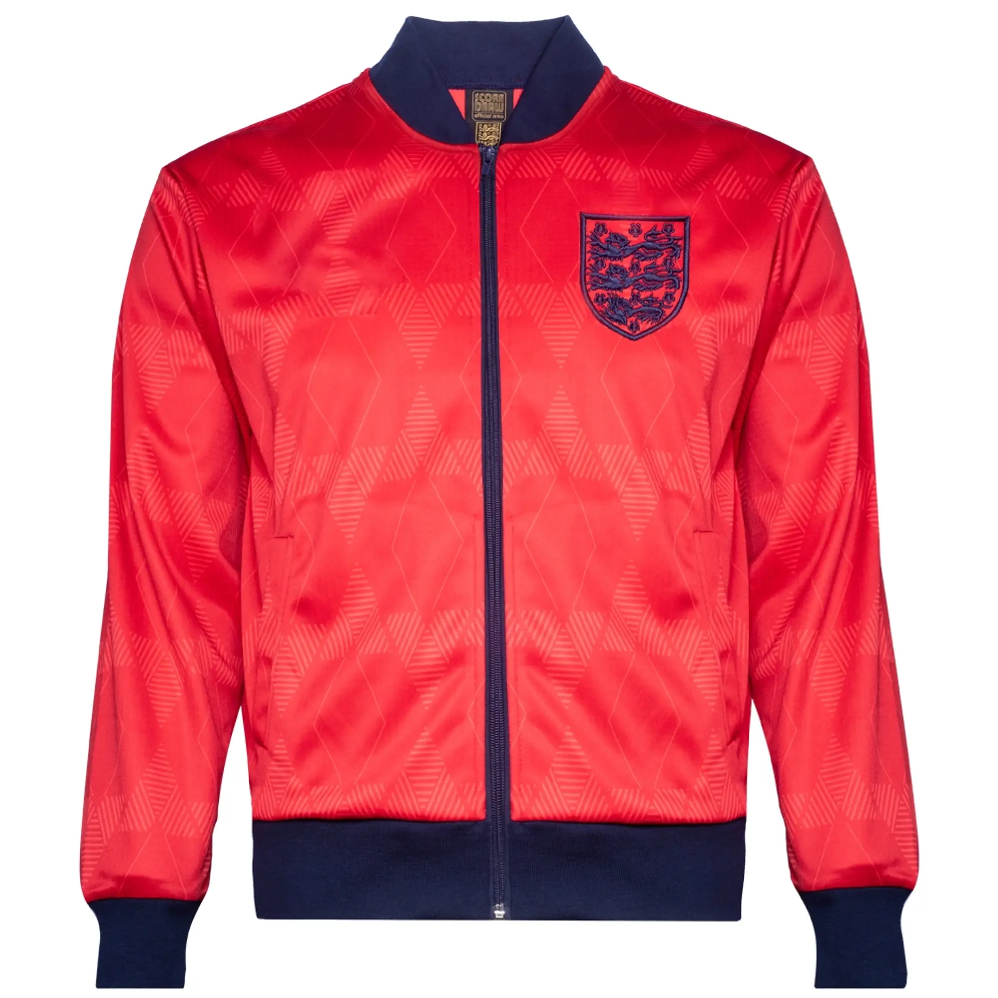 Score Draw Retro England 1990 Away Track Jacket