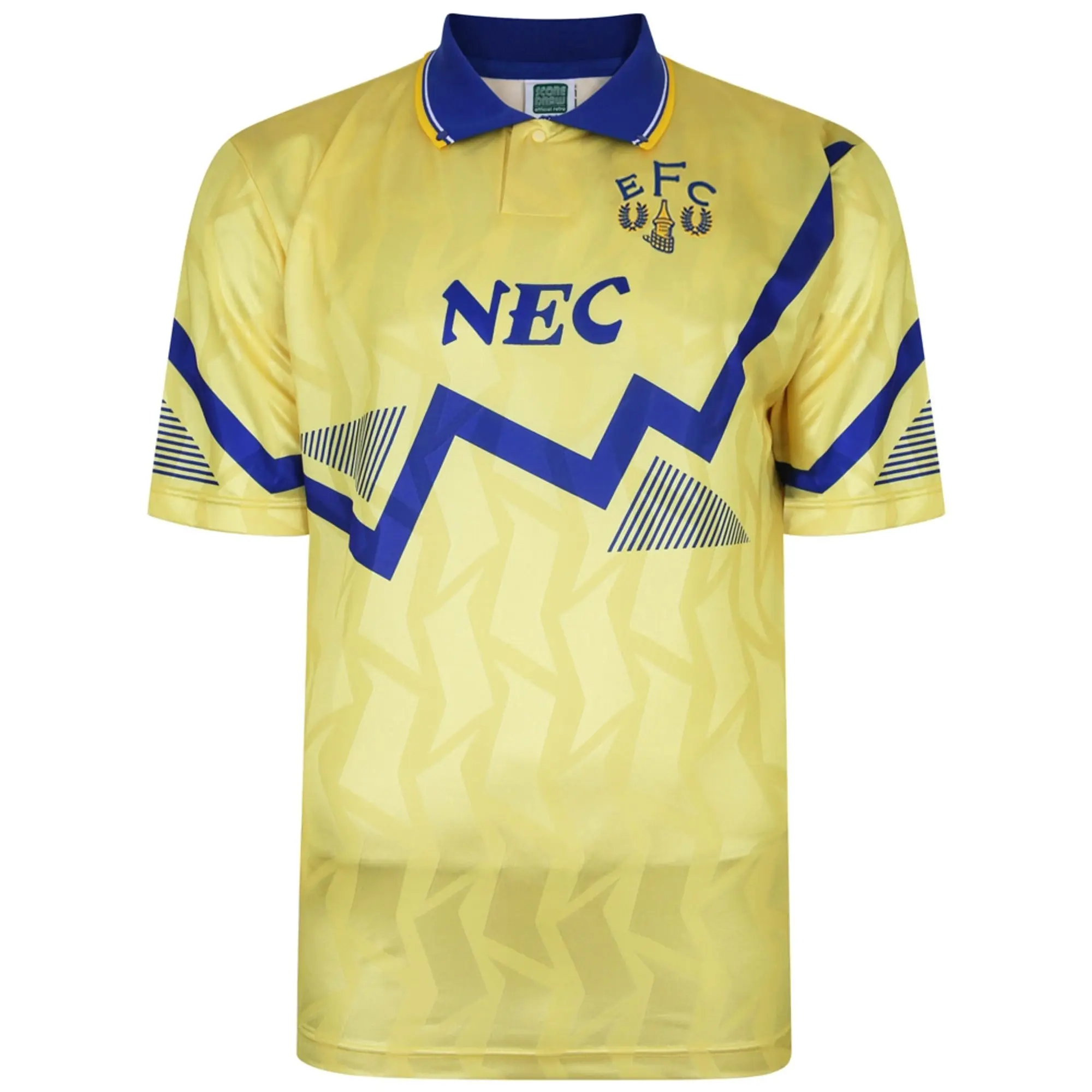 Score Draw Everton Mens SS Away Shirt 1990/91