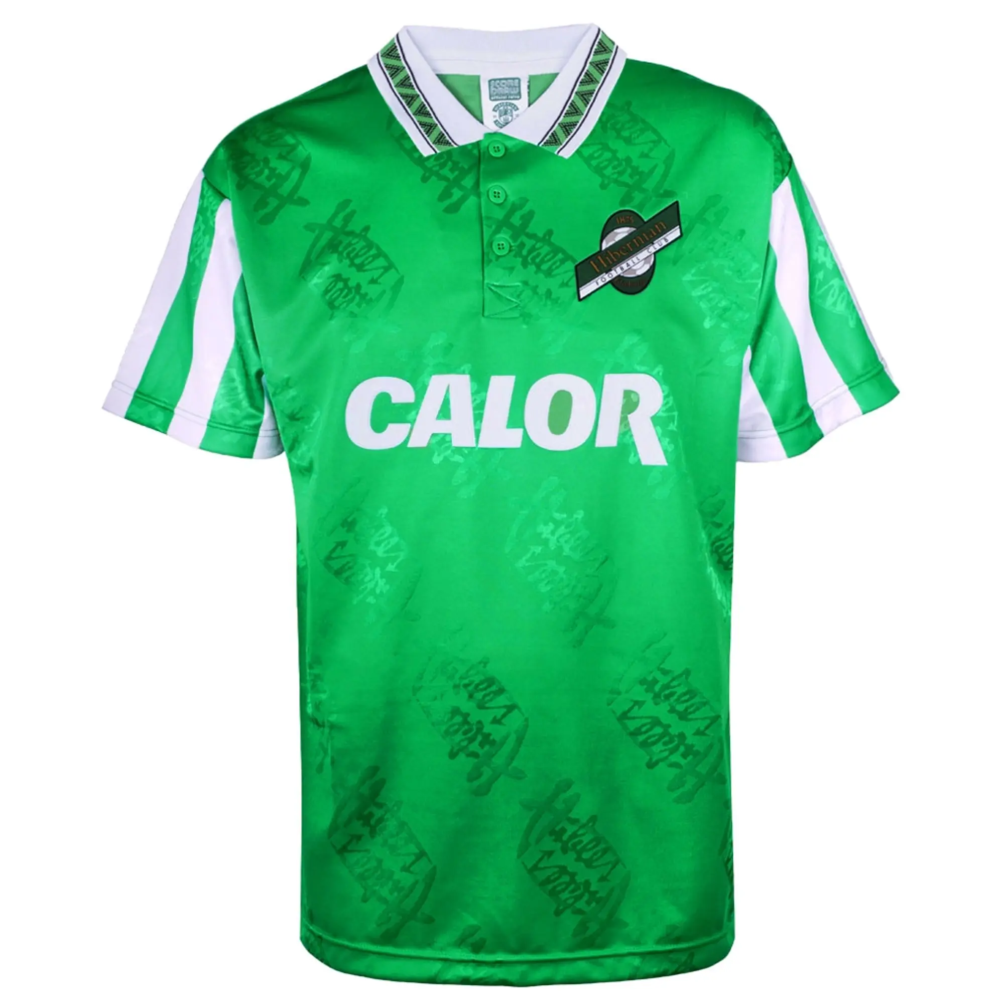 Score Draw Hibernian Mens SS Home Shirt 1994/95