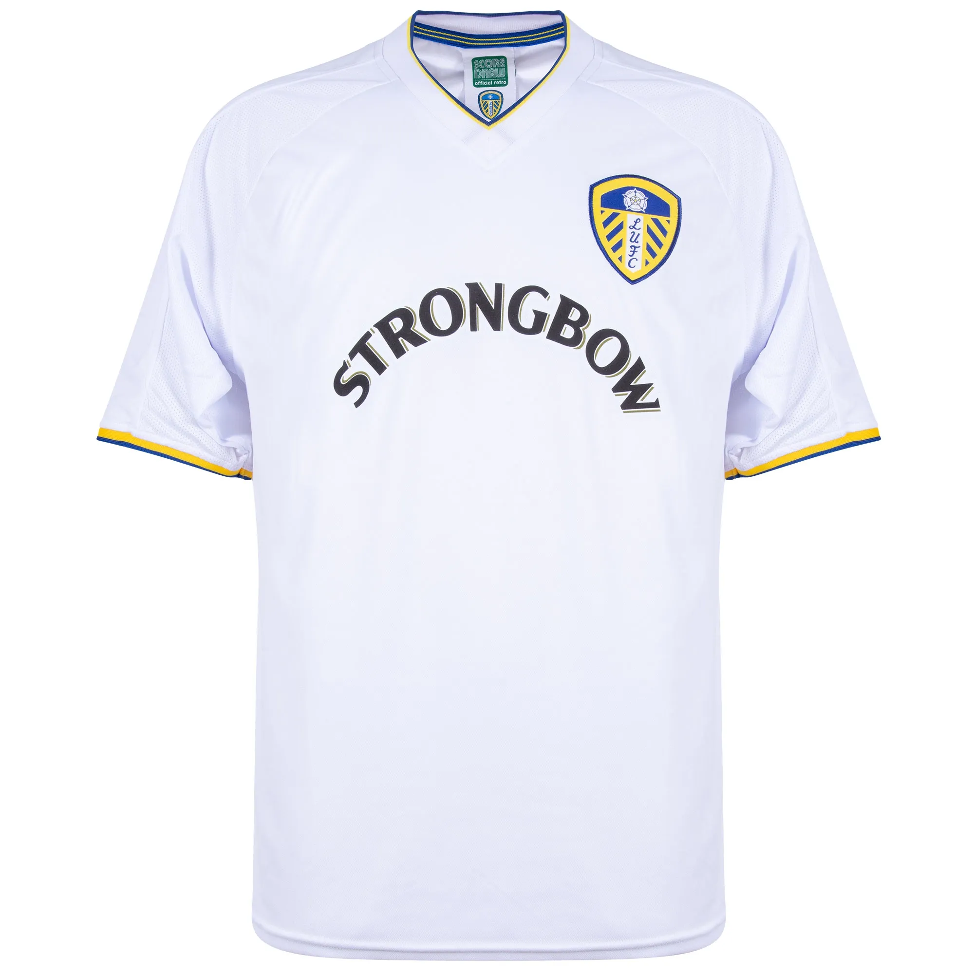Score Draw Leeds United Mens SS Home Shirt 2001/02