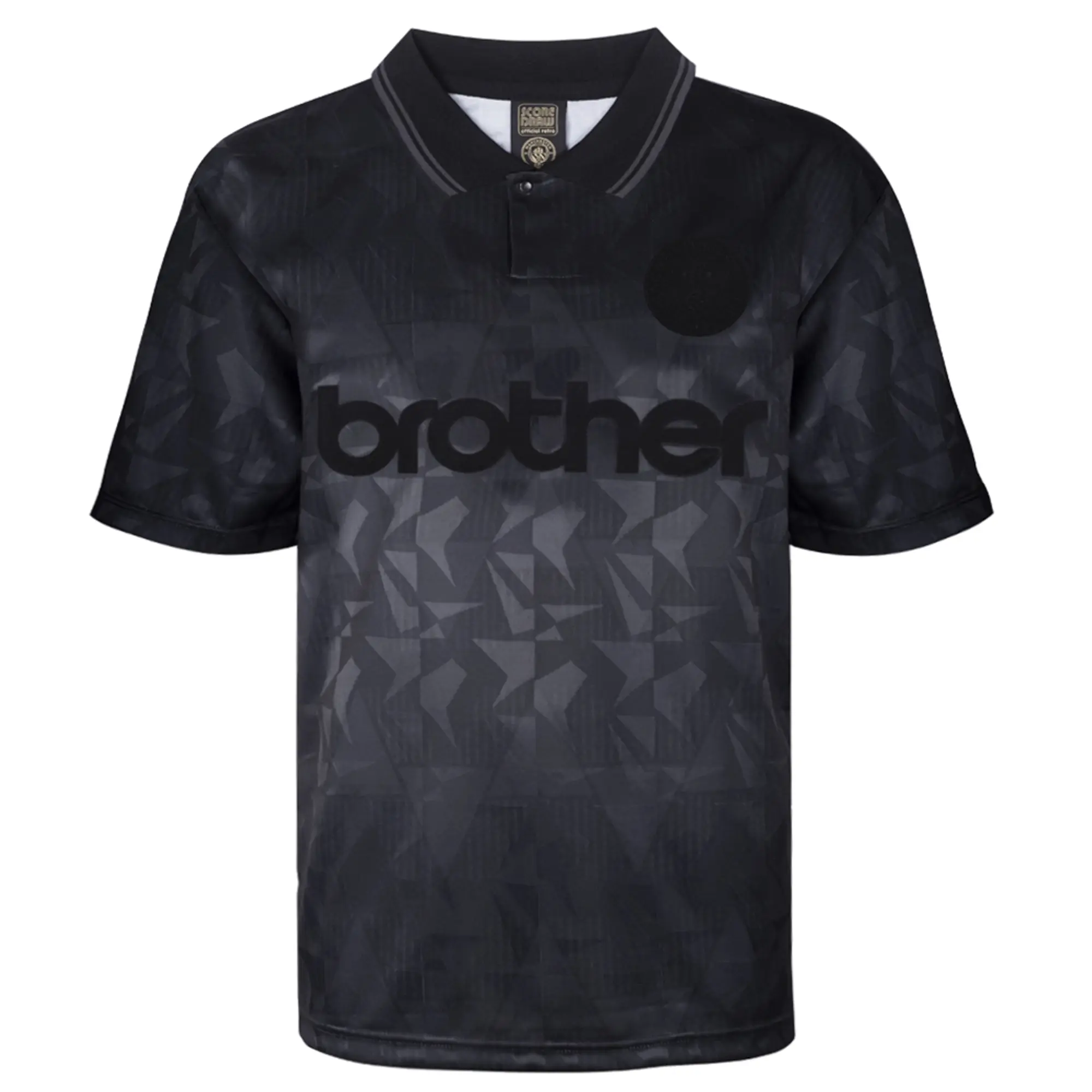 Man City 1990 Blackout Retro Shirt Men's Size: Extra Small Manchester City Made By: Score Draw