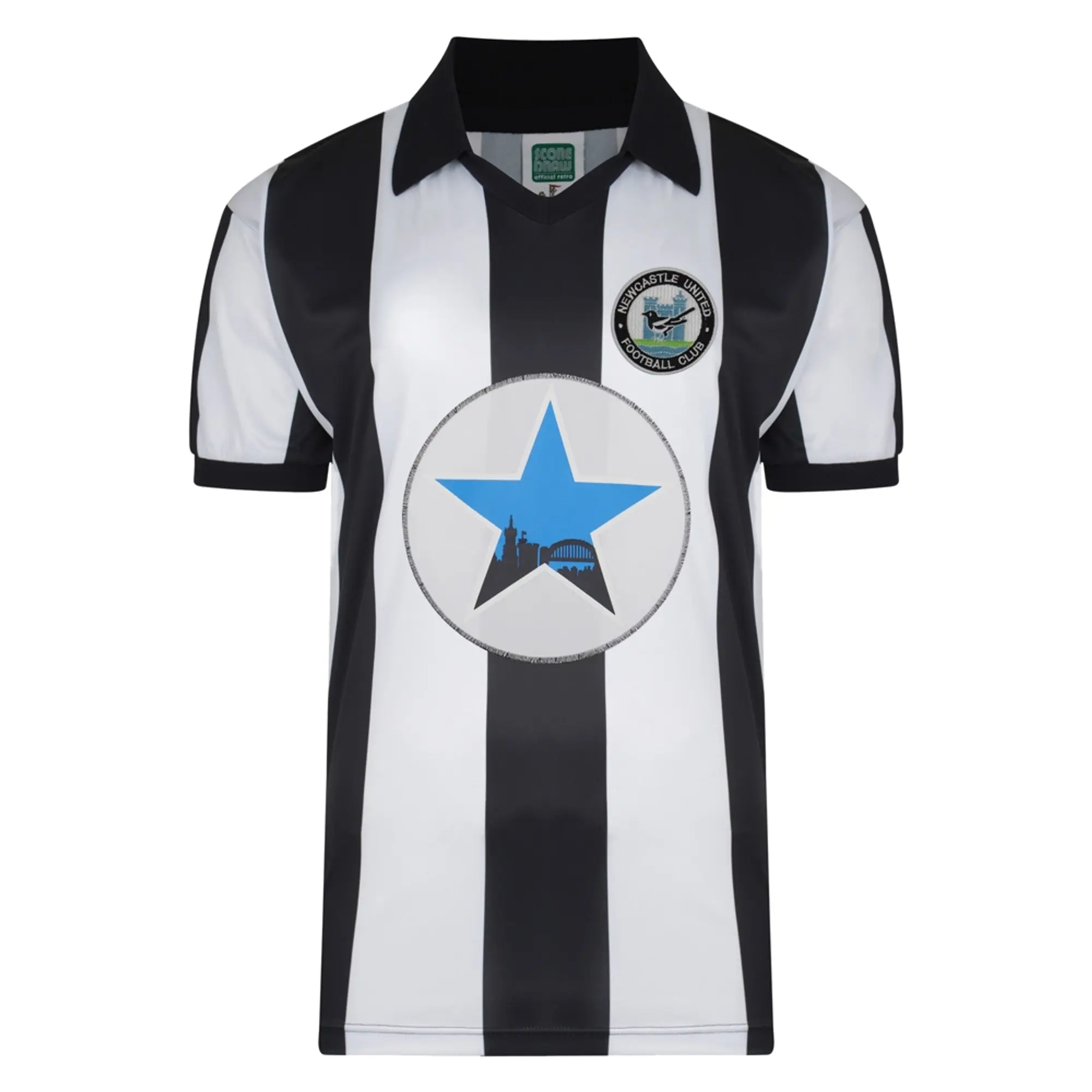 Score Draw Newcastle United Mens SS Home Shirt 1982/83