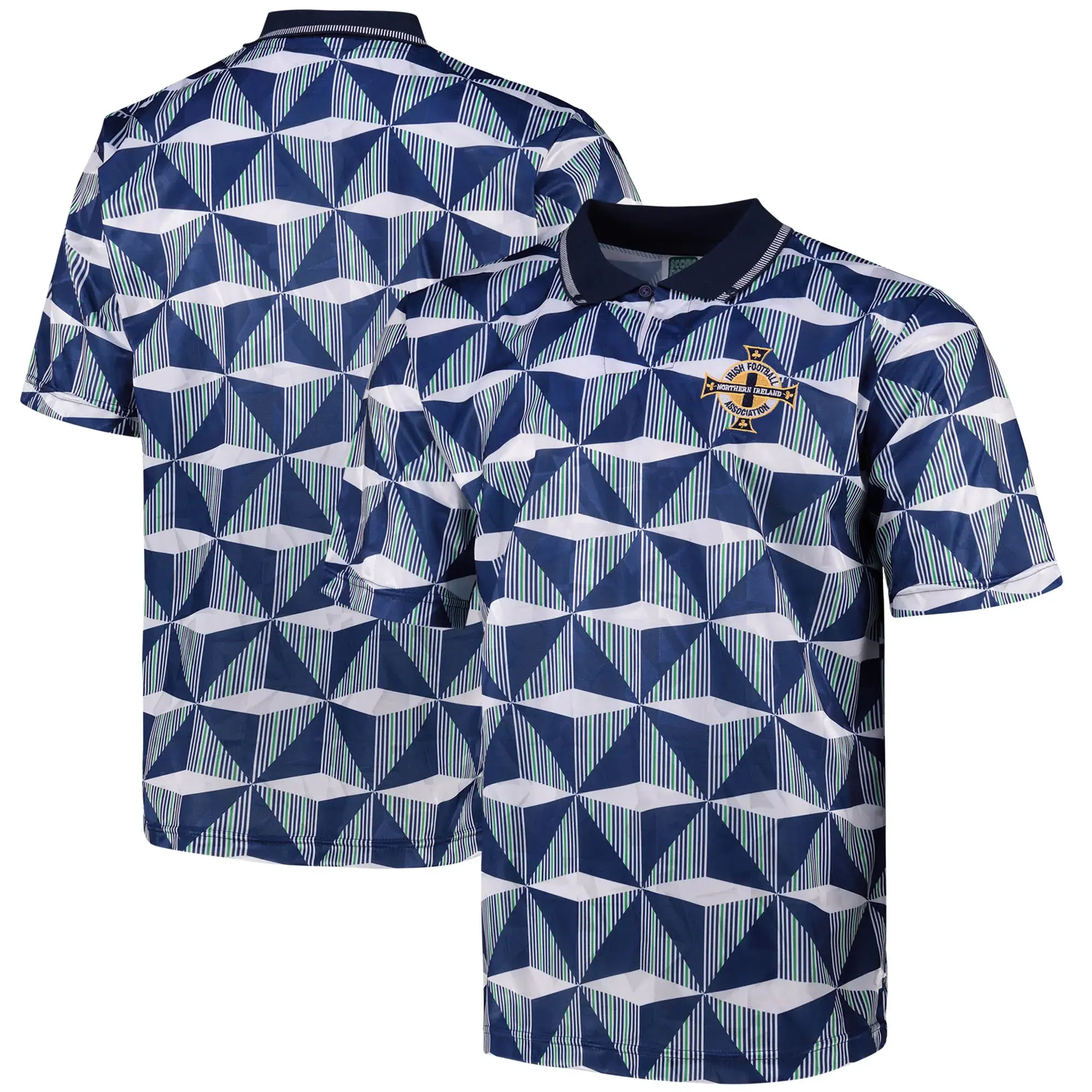 Score Draw Northern Ireland Mens SS Away Shirt 1990