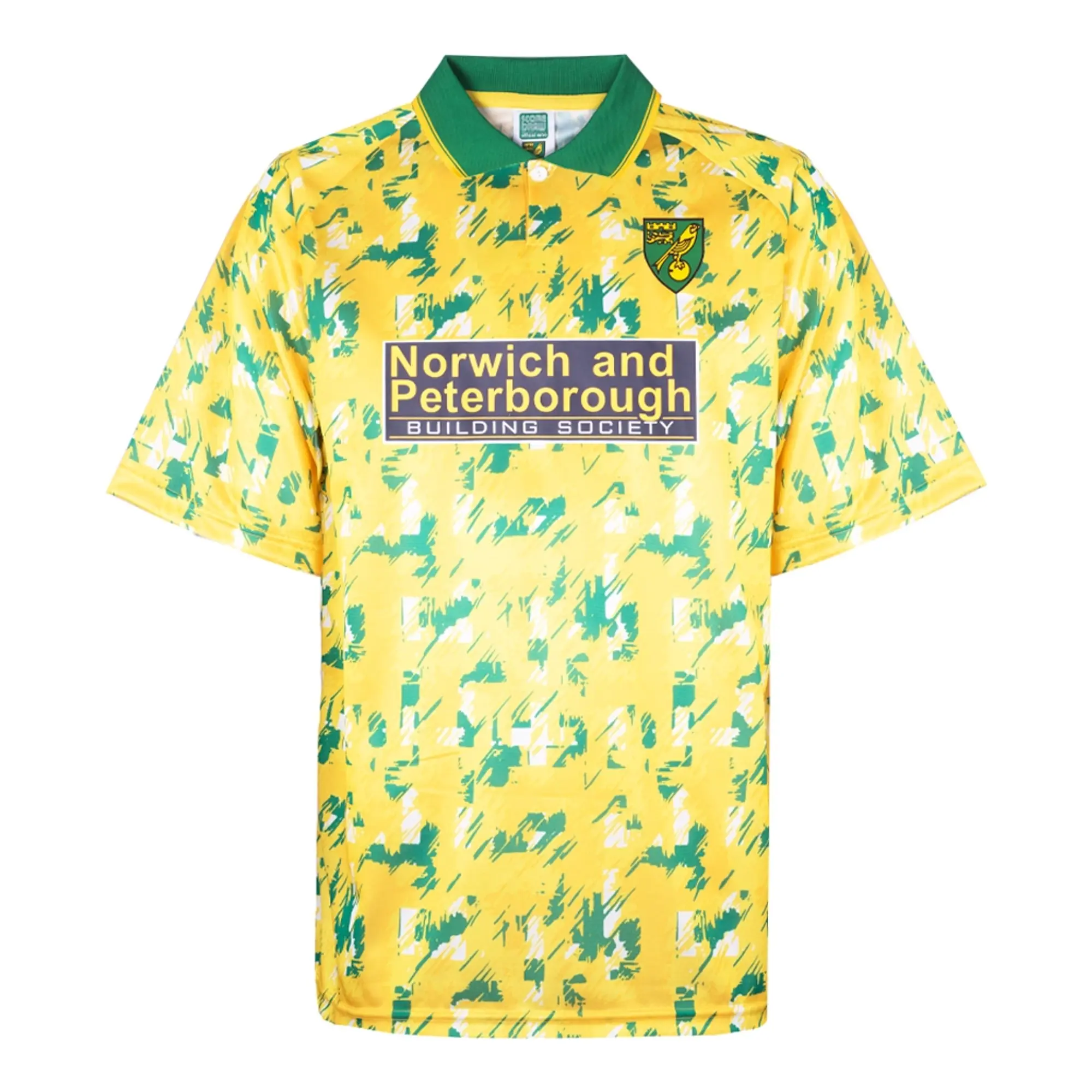 Score Draw Norwich City 1993 Retro Football Shirt