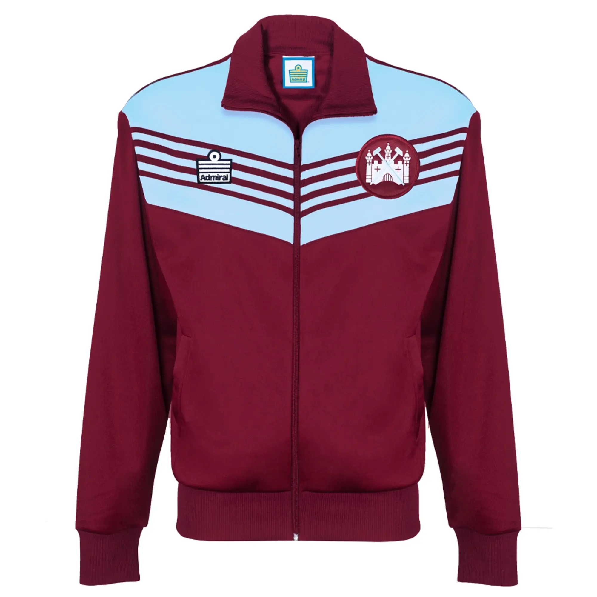 Score Draw West Ham United 1976 Admiral Retro Track Jacket