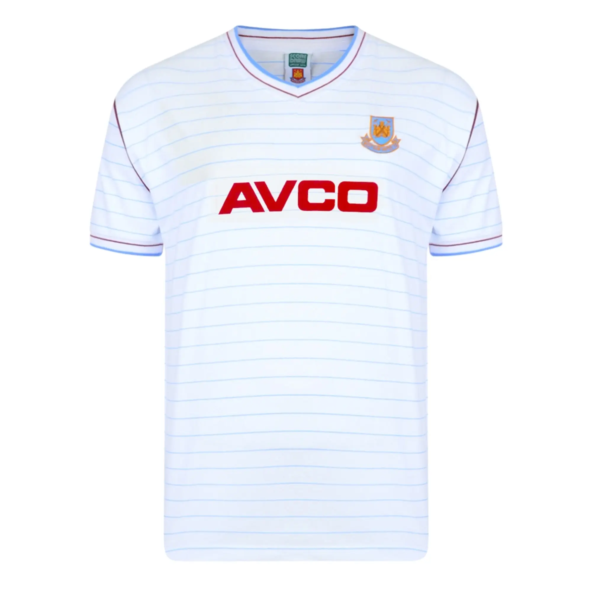 Score Draw West Ham United 1986 Away Retro Football Shirt