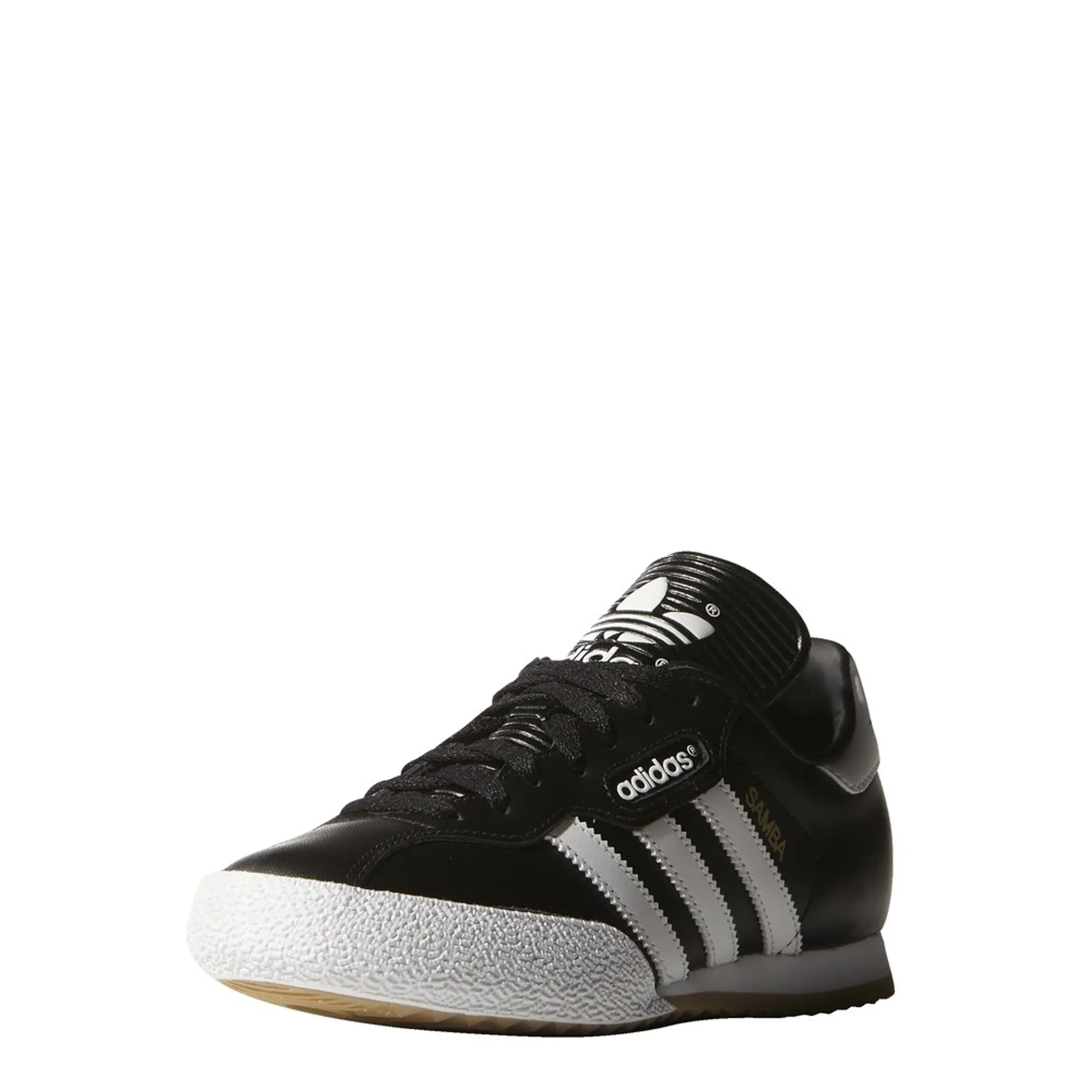 adidas Originals Mens Samba Super Black Textile Leather Indoor Soccer Shoes Trainers (archived)