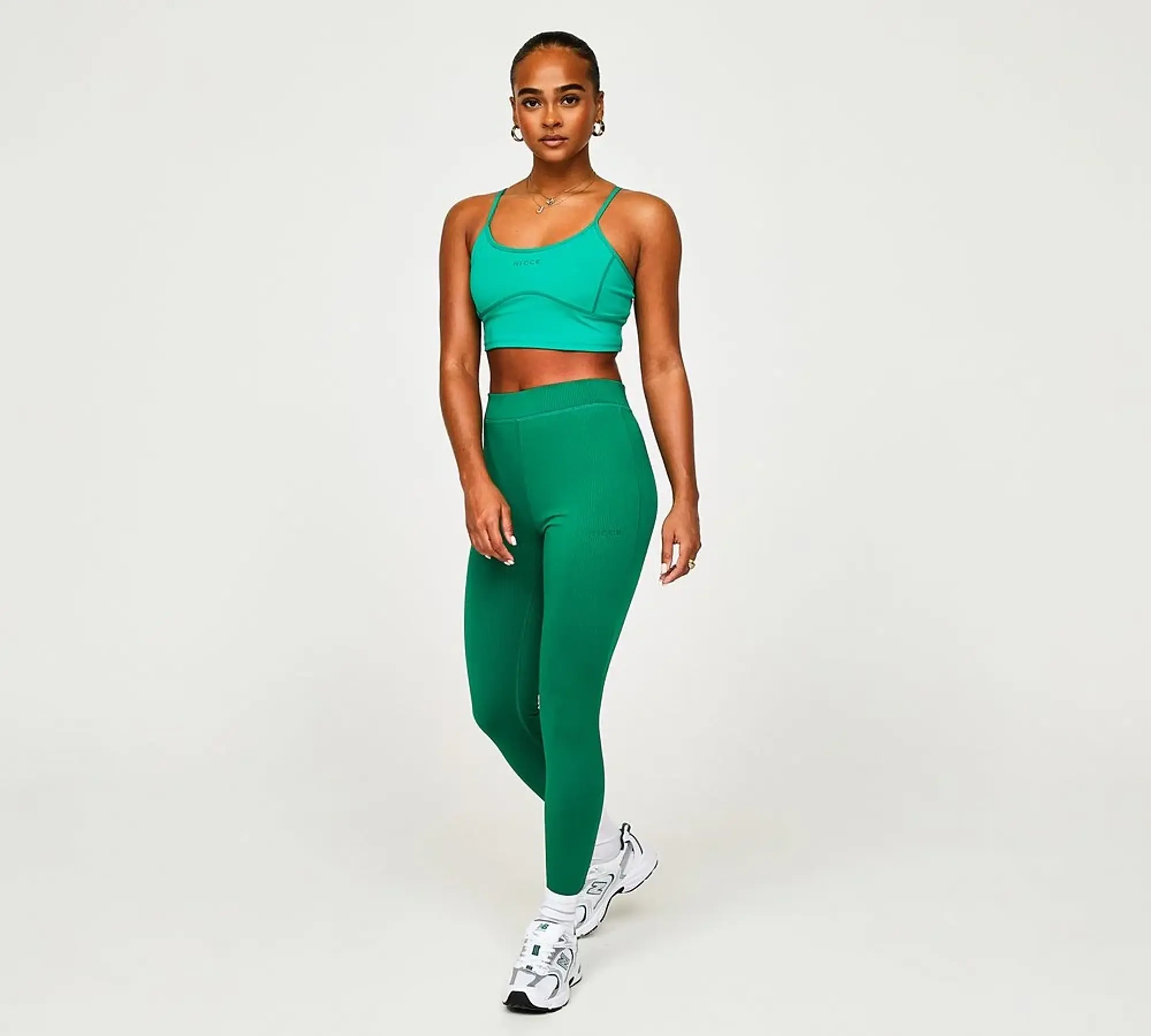 Nicce Womens Arla Rib Legging - Green - Size XS - Green