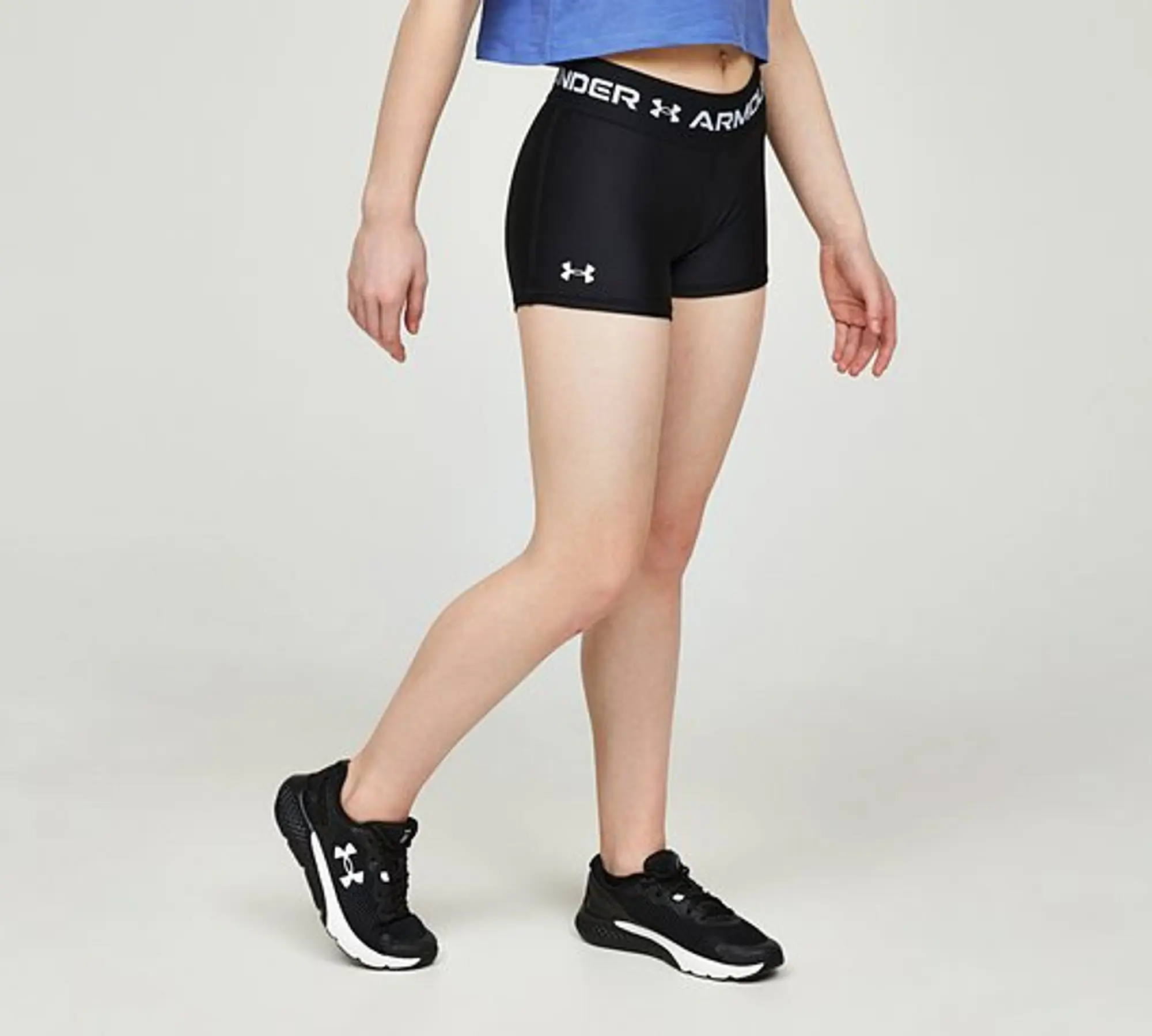 Under Armour Girls HeatGear Armour Shorty - Black - Size XL/G - Black