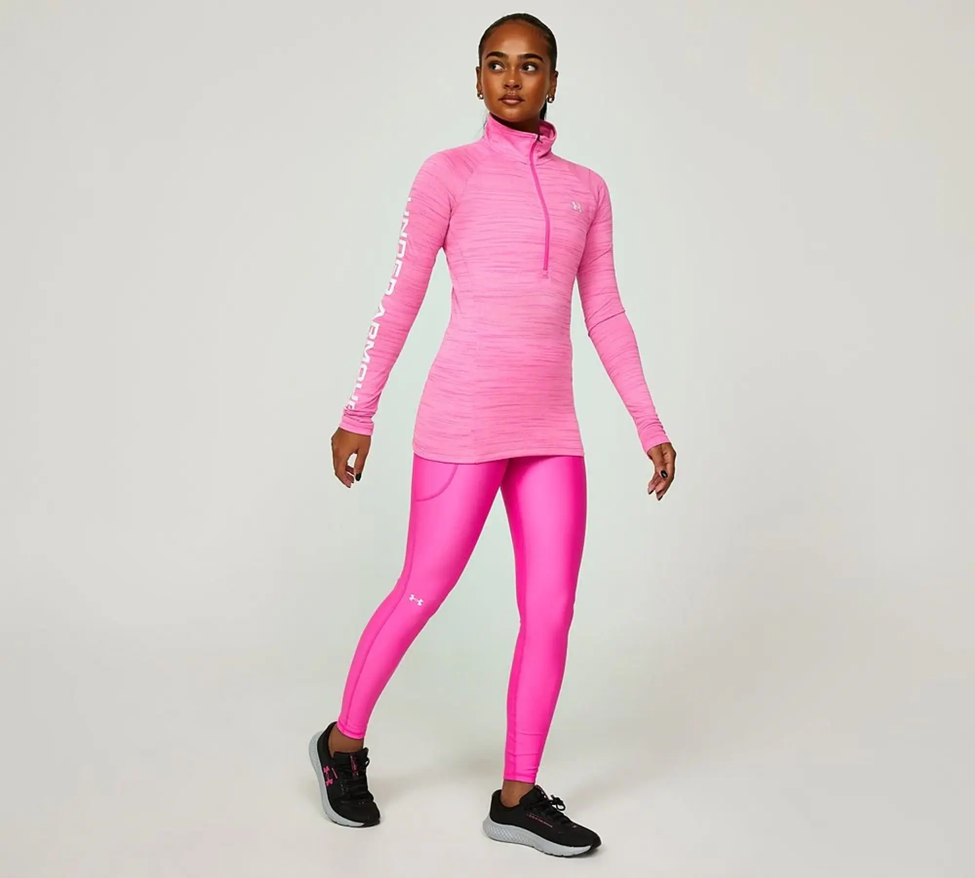 Under Armour Womens Armour Evolved Graphic Legging - Pink - Size L - Pink