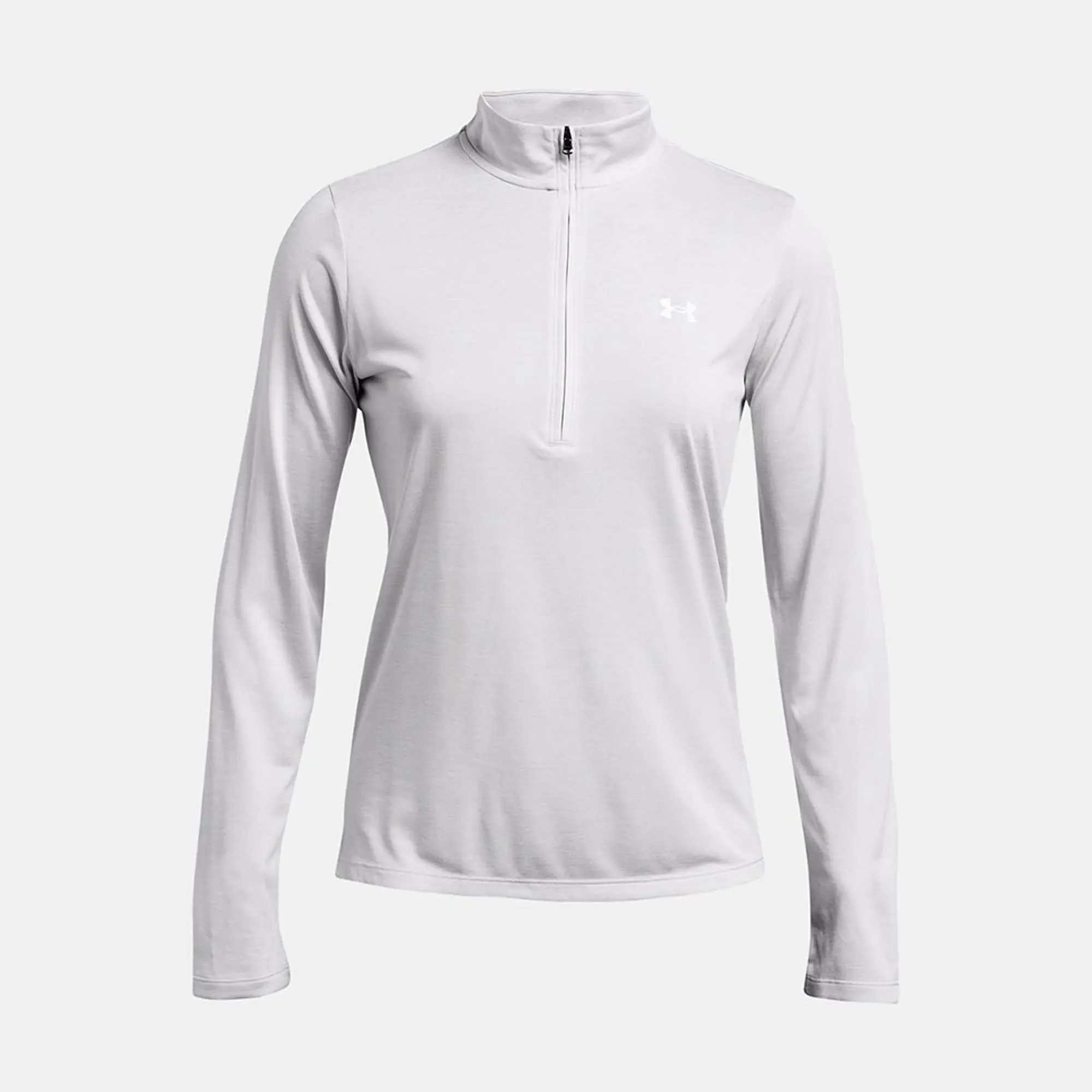 Under Armour Womens Tech Twist Half Zip T-Shirt - Grey - Size XL - Grey