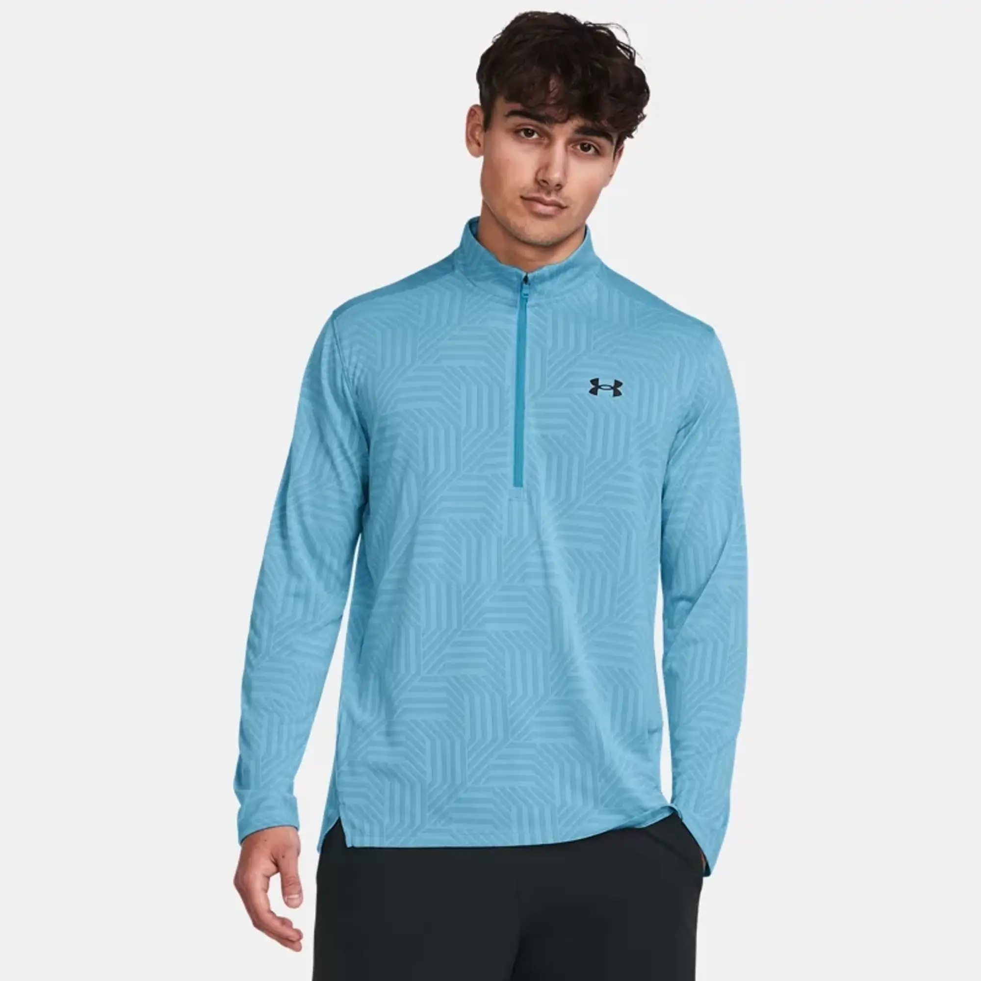 Under Armour UA Tech Vent Geotessa Half Zip Top - Blue - Size 2XL - Blue