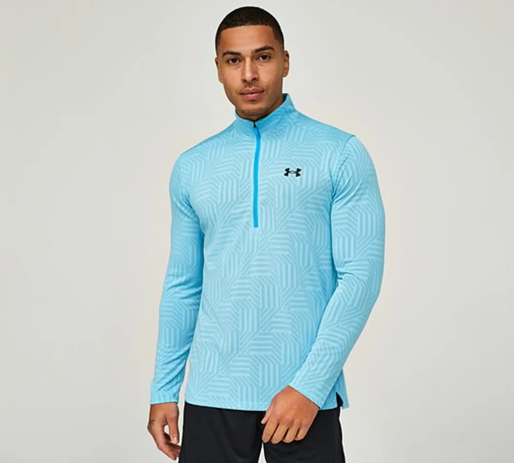 Under Armour UA Tech Vent Geotessa Half Zip Top - Blue - Size 2XL - Blue
