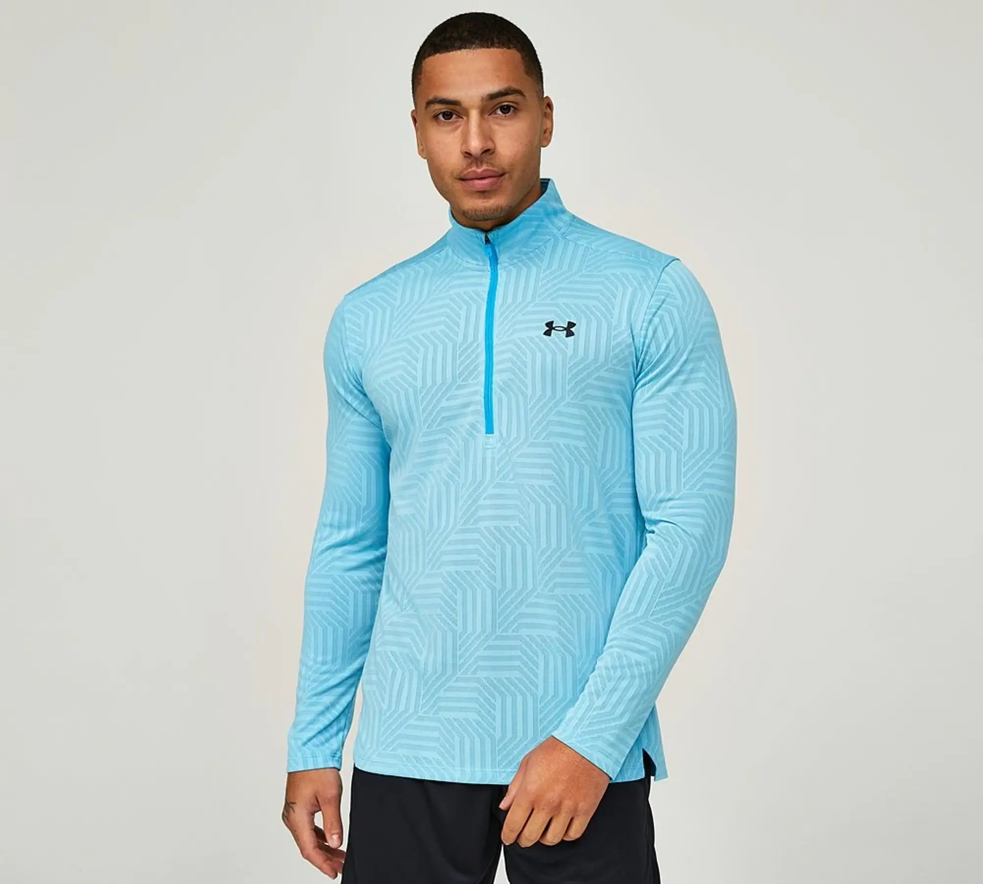 Under Armour UA Tech Vent Geotessa Half Zip Top - Blue - Size 2XL - Blue