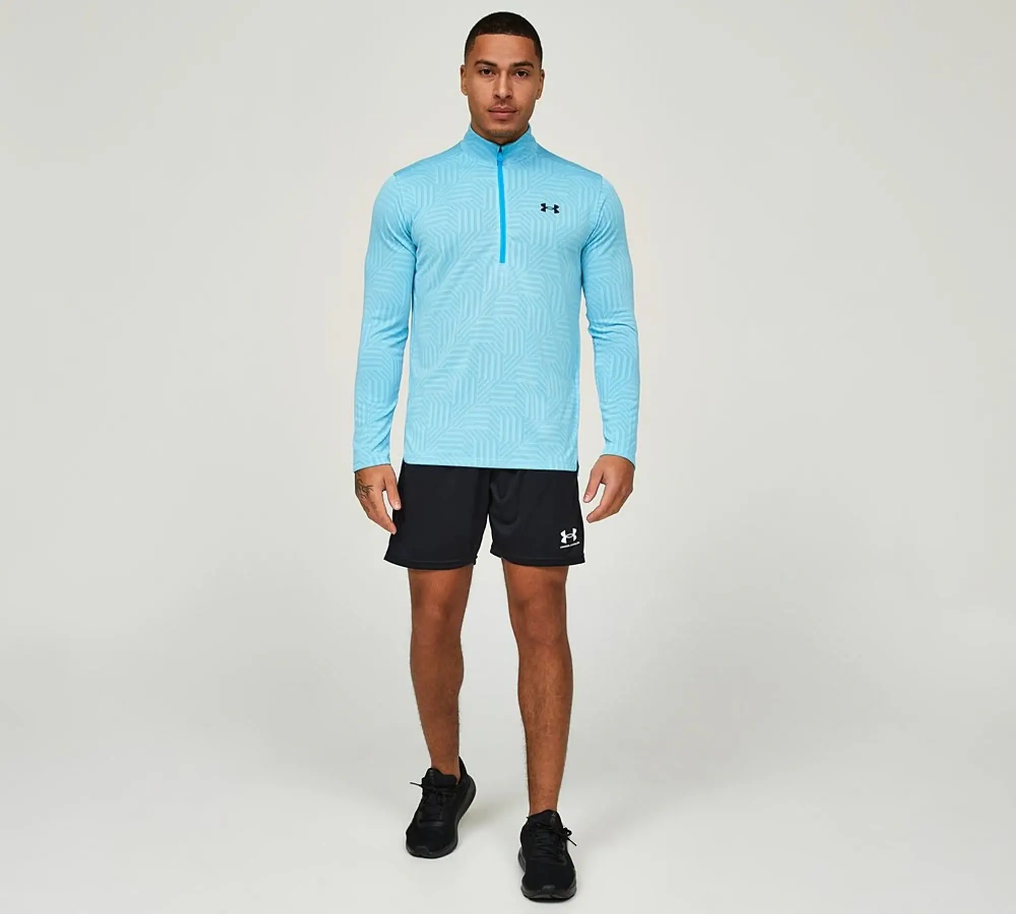 Under Armour UA Tech Vent Geotessa Half Zip Top - Blue - Size 2XL - Blue