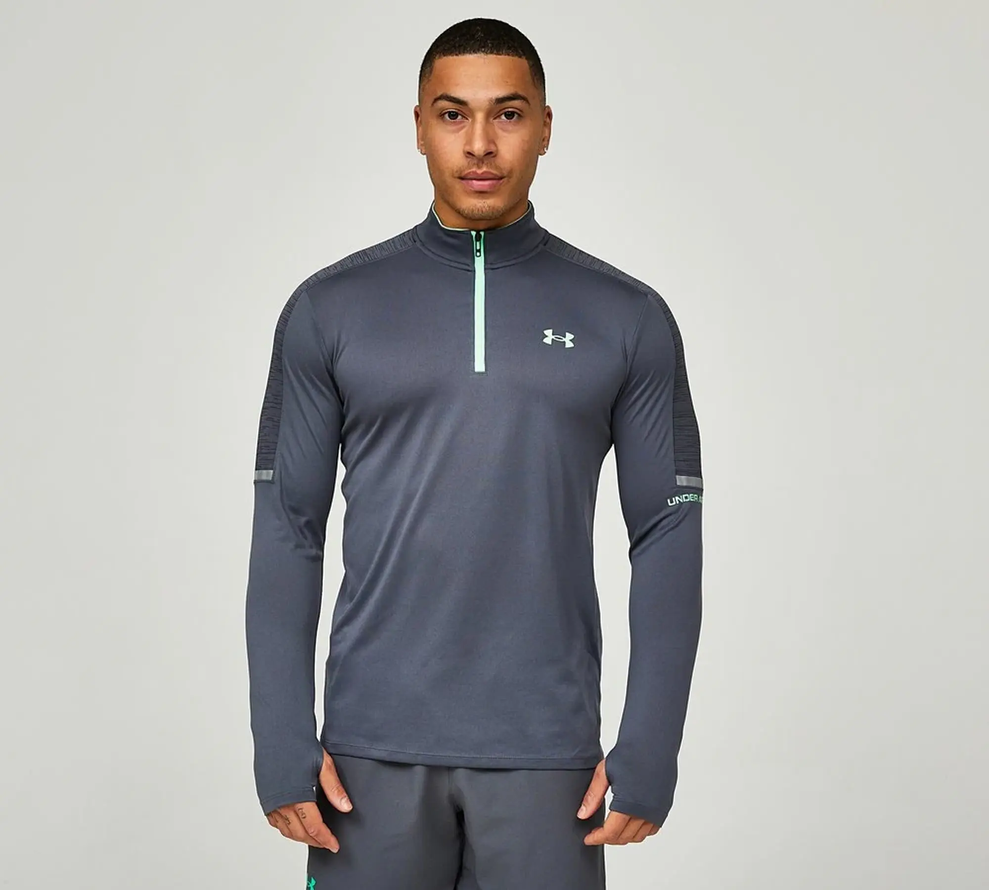 Under Armour UA Tech Quarter Zip Top - Grey - Size S - Grey