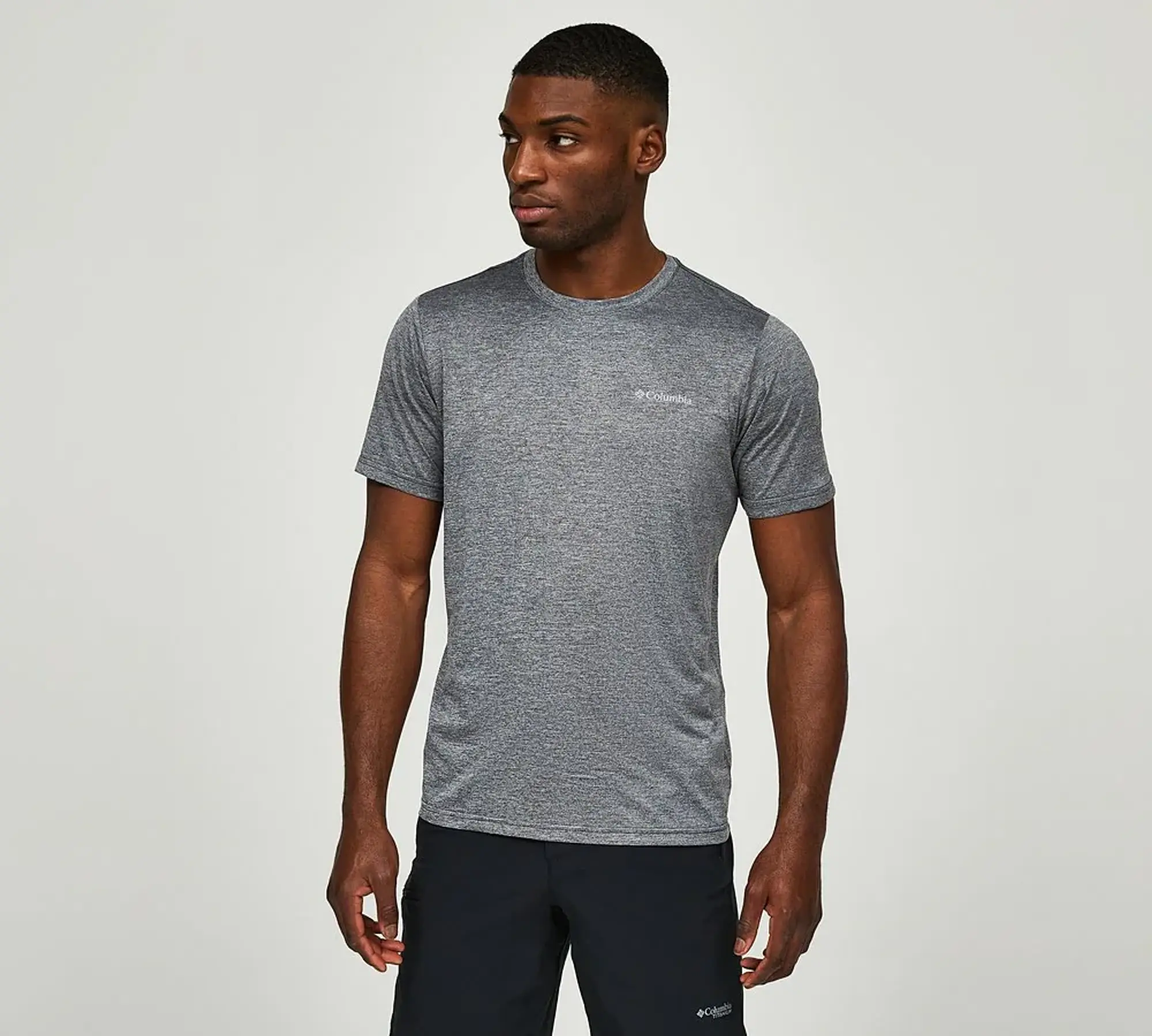 Columbia Hike Crewneck T-Shirt - Black - Size L - Black