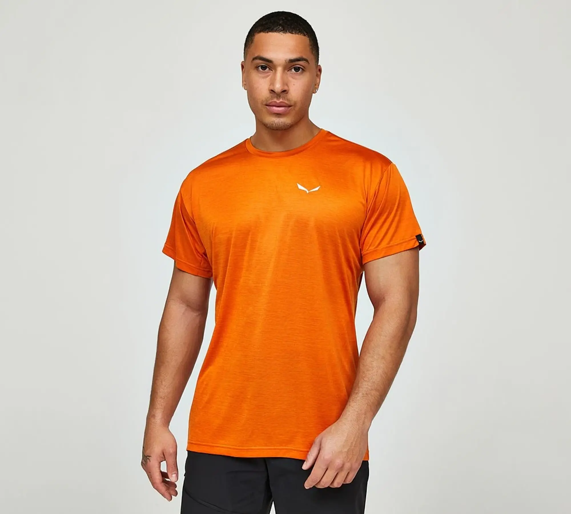 Salewa Puez Dry Melange T-Shirt - Orange - Size XL - Orange
