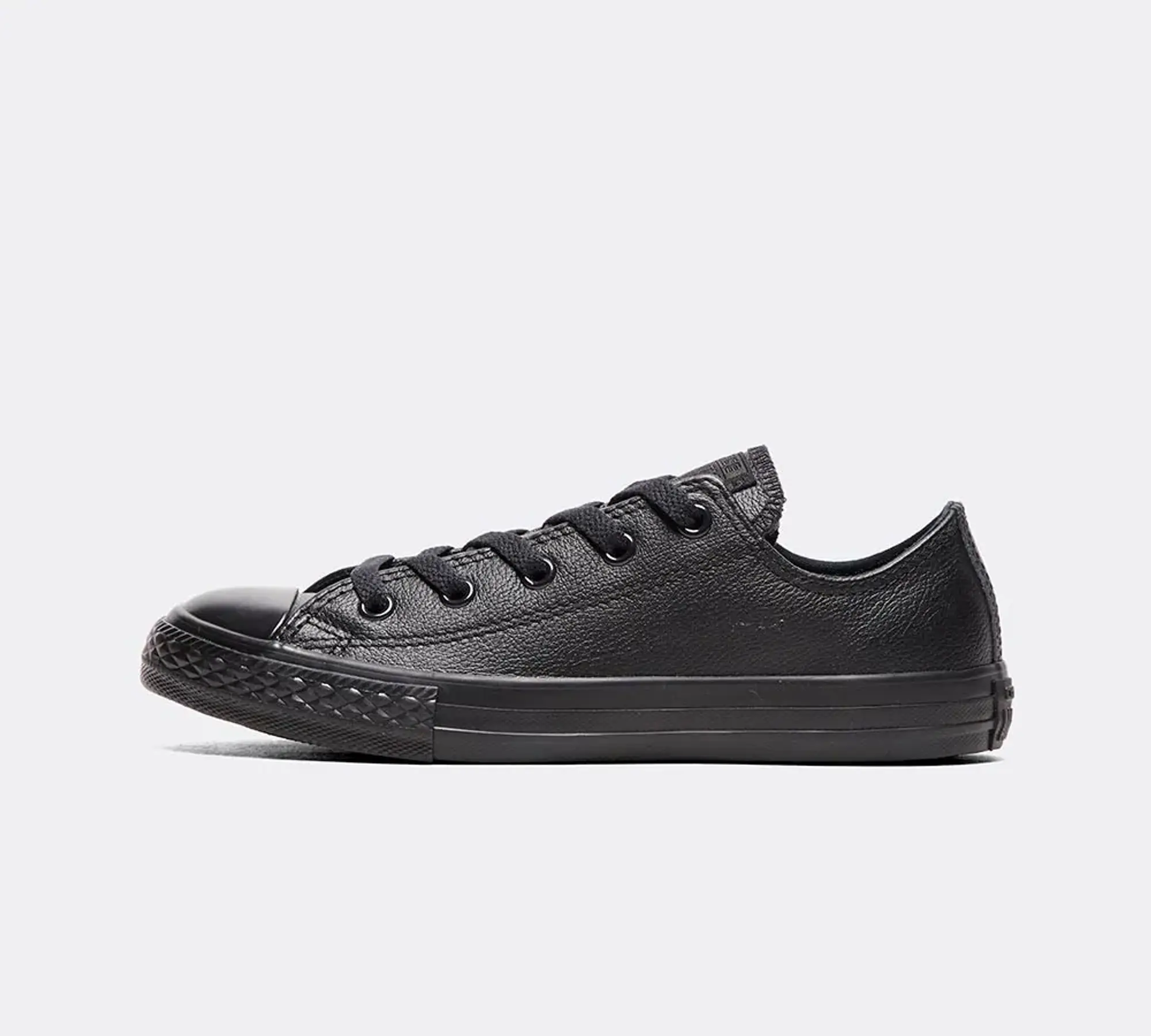 Converse Infant Chuck Taylor All Star Ox Leather Mono Trainer Black Size 11 Black 343913C FOOTY.COM