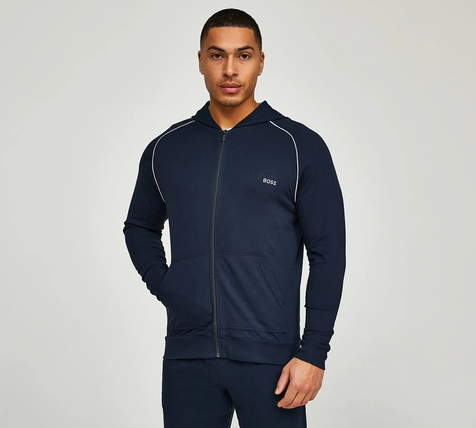 BOSS Mix and Match Hoodie - Blue - Size XL - Navy