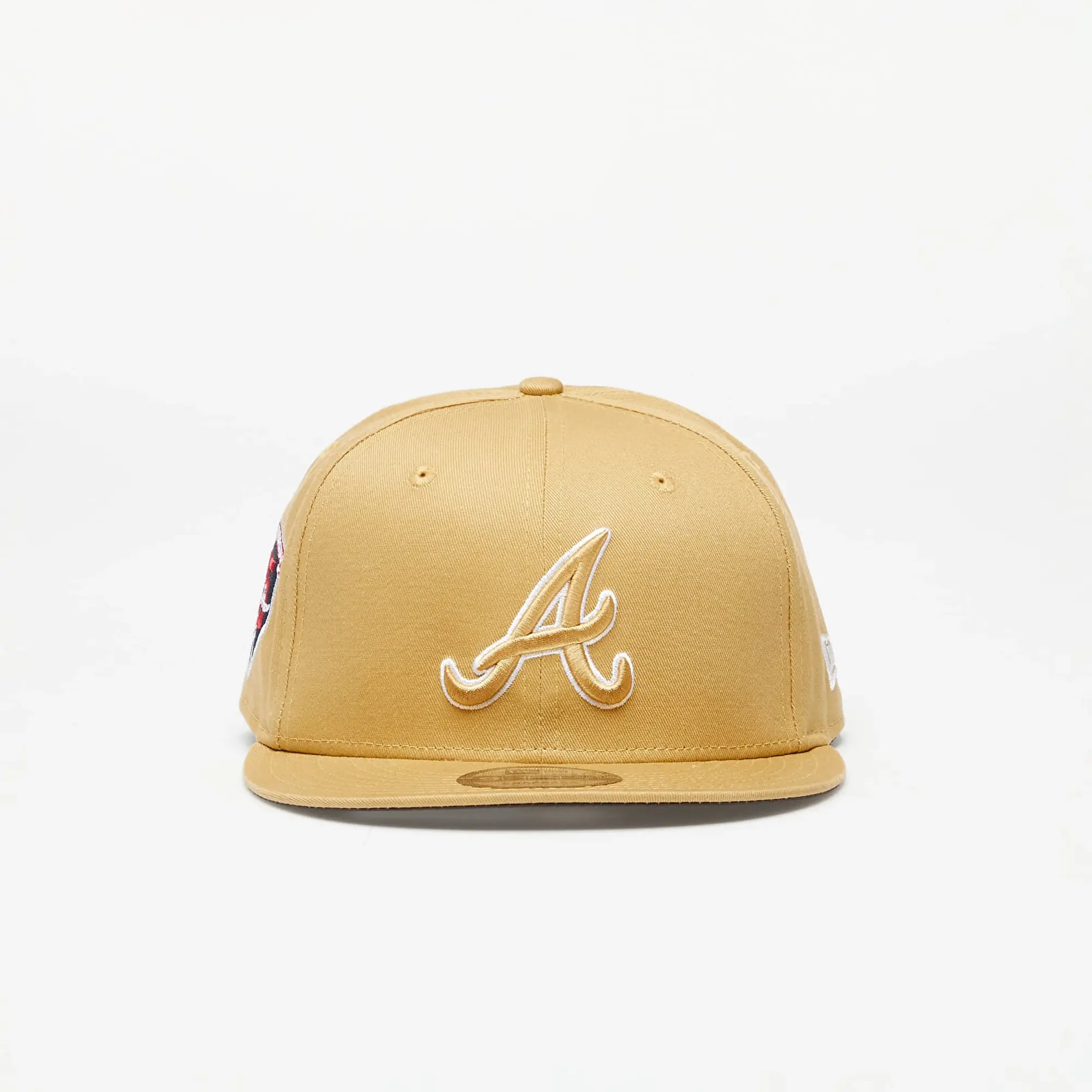 new era Atlanta Braves Side Patch Script 9FIFTY Cap - Bronze / White