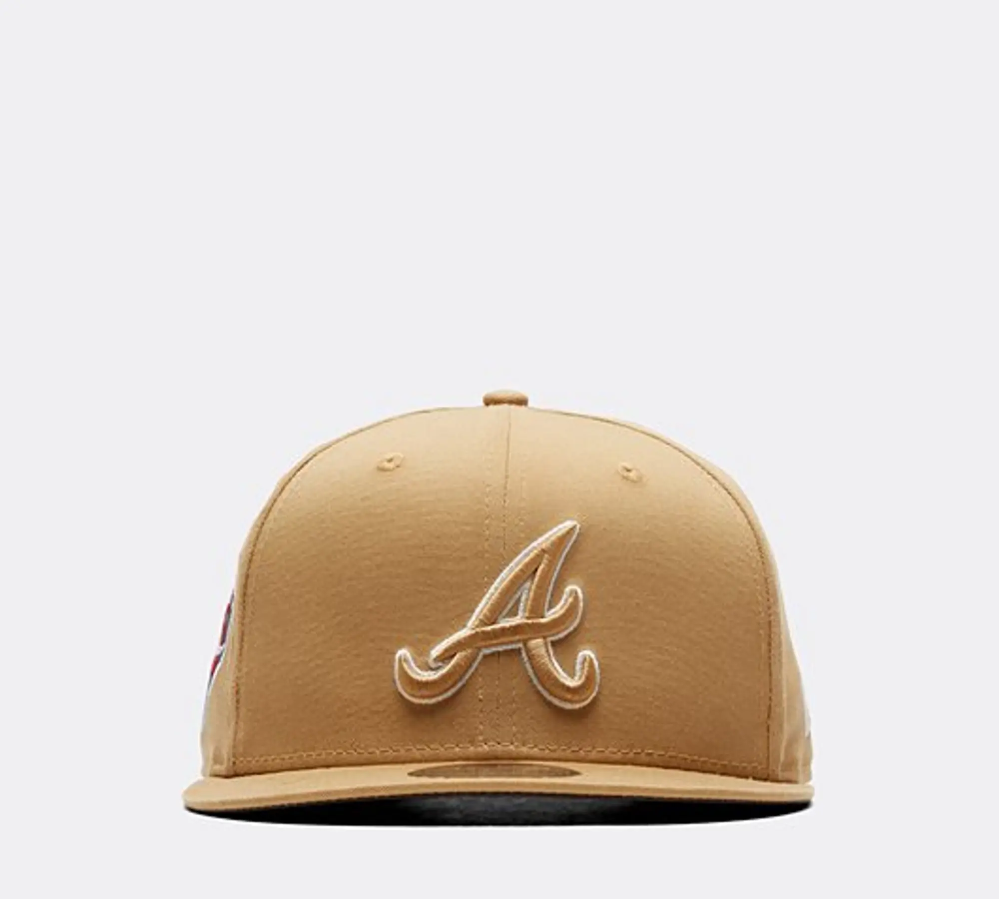 new era Atlanta Braves Side Patch Script 9FIFTY Cap - Bronze / White