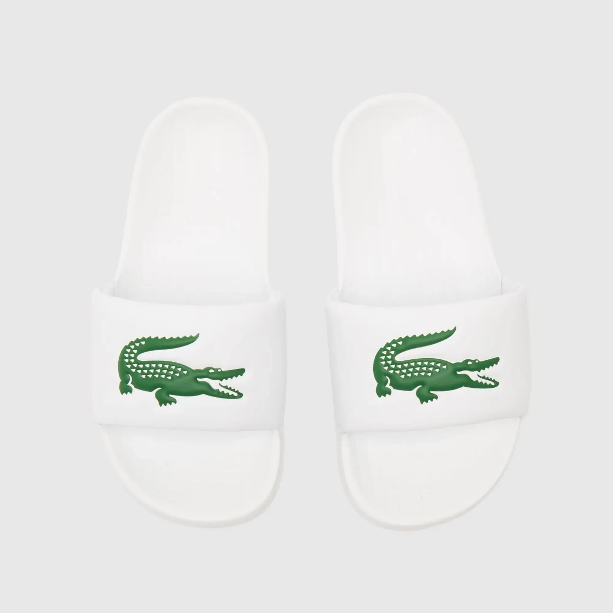 Lacoste Junior Serve 1.0 Slide - White - Size 4 - White