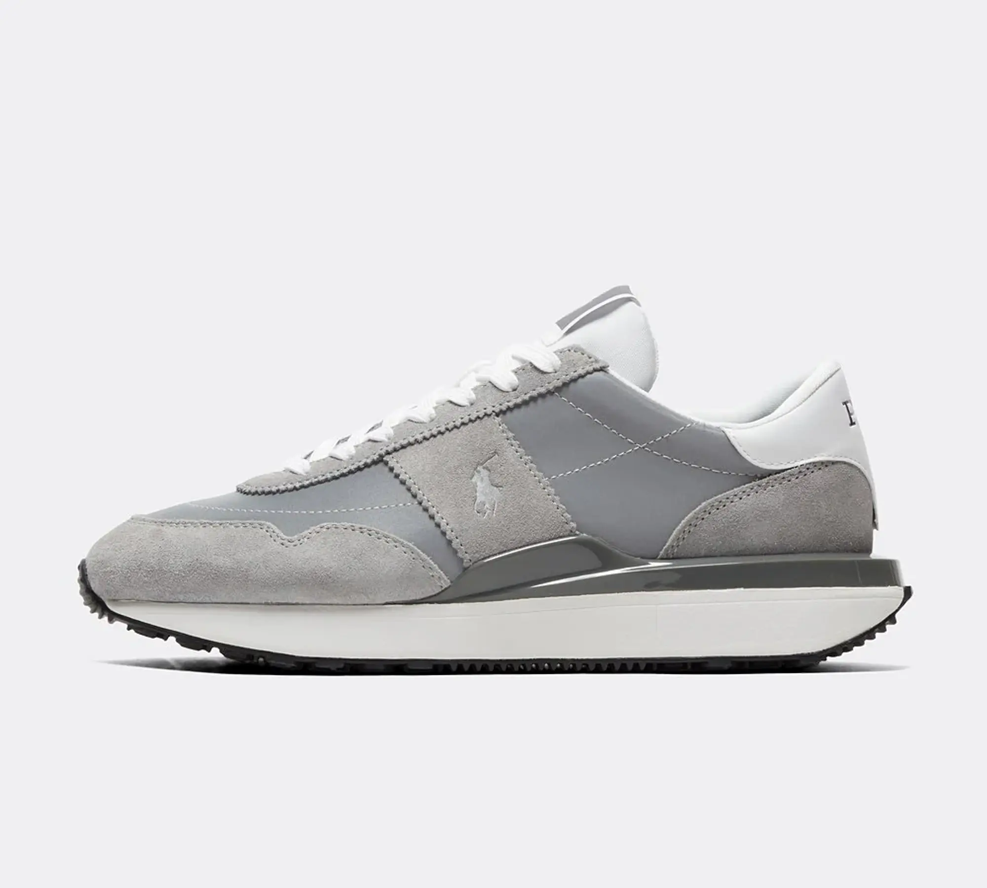 ★ラルフ ローレン★Train 89 PP★Soft Grey/Black/ Polo Ralph Lauren Train 89 Trainer - Grey - Size 6 - Grey