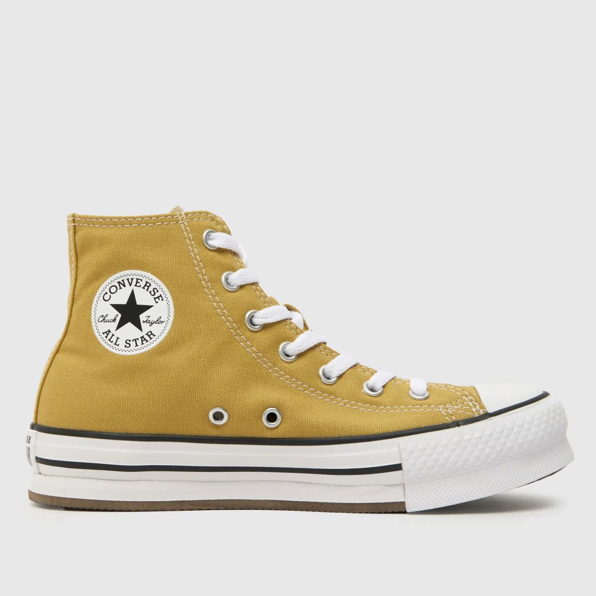 Converse Junior Chuck Taylor All Star Lift EVA Hi Trainer Gold Size 5 Gold A05467C FOOTY.COM