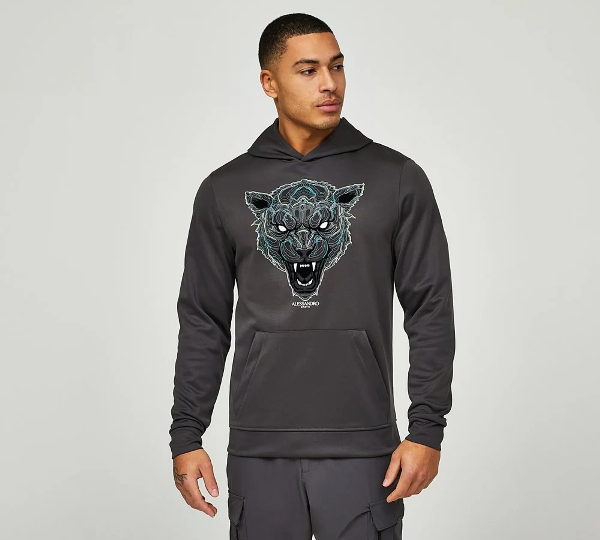 Alessandro Zavetti Hoodie Grey Alessandro Zavetti Black Hoodie