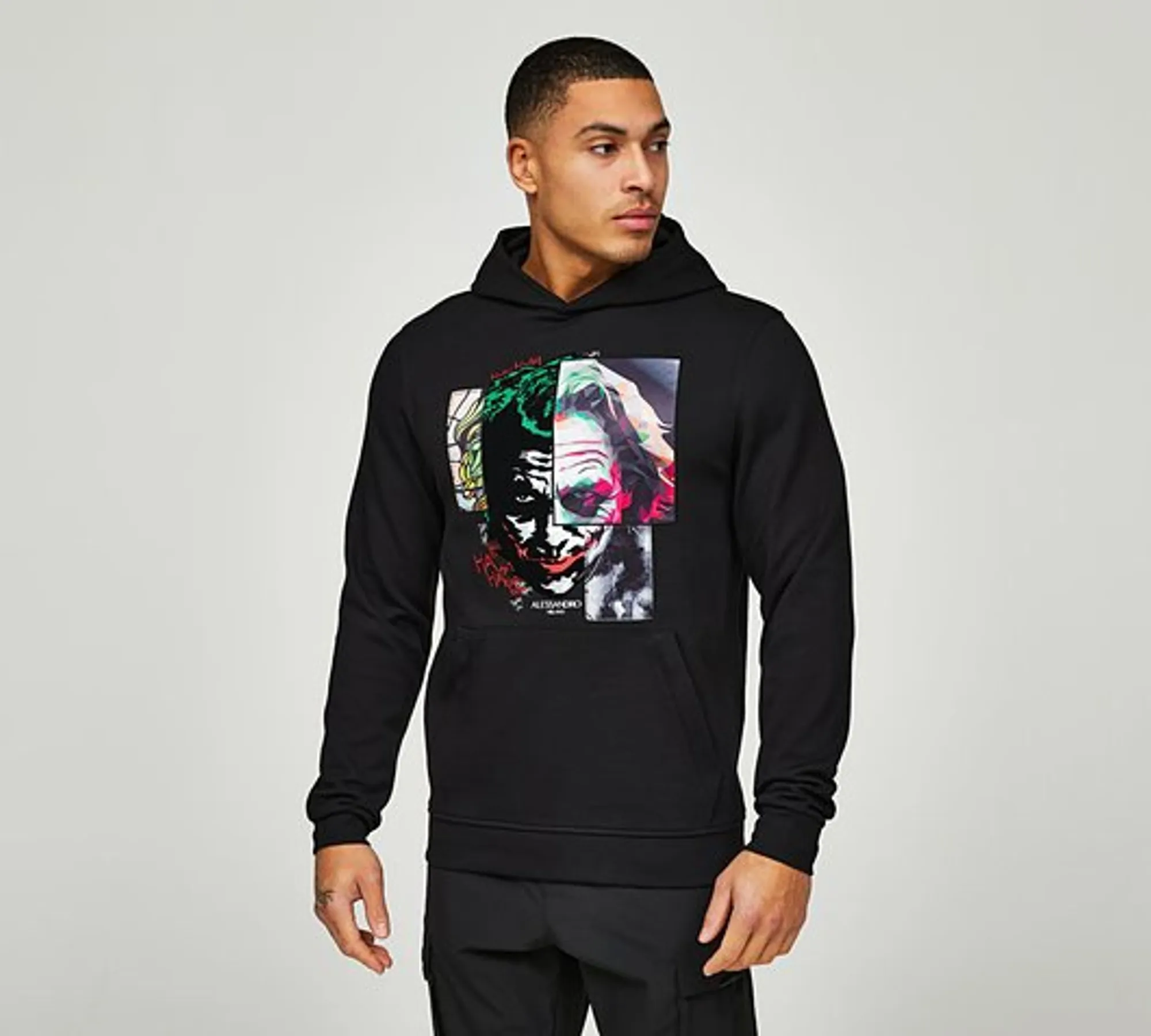 Golftickers× HOOD HATコラボジャケット Alessandro Zavetti Ridacchiare Overhead Hoodie - Black - Size M