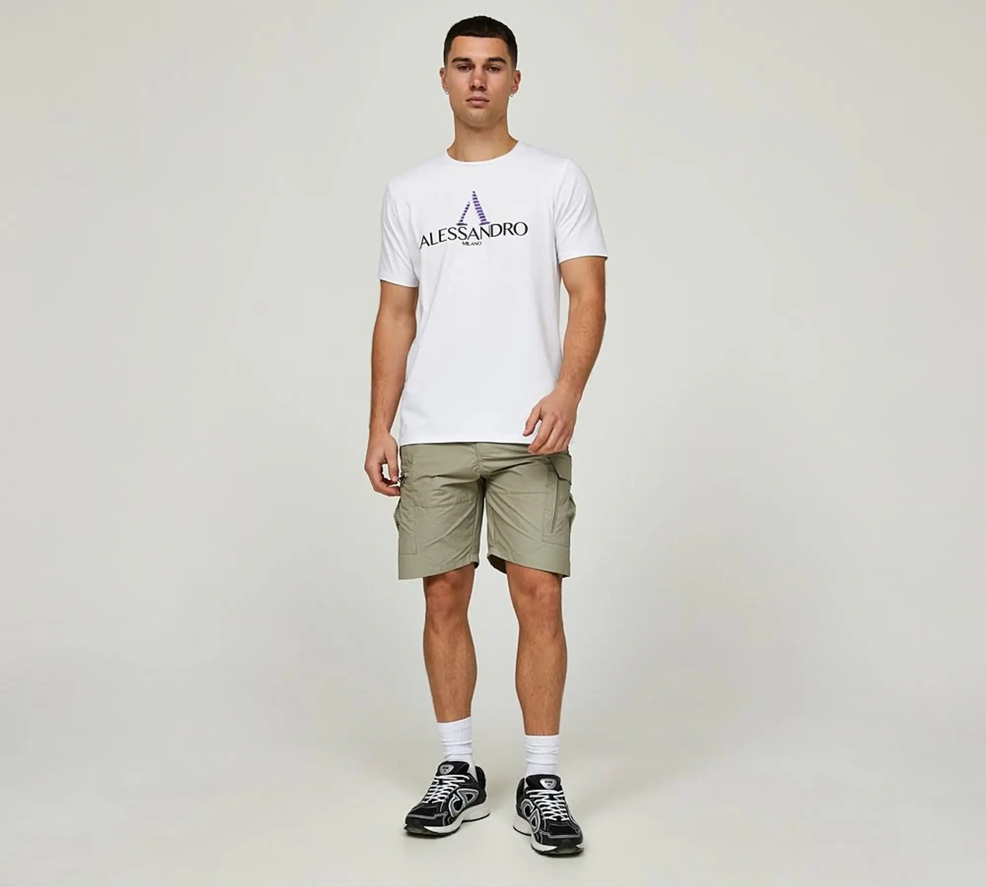 Alessandro Zavetti Soleto Cargo Short - DRIED SAGE