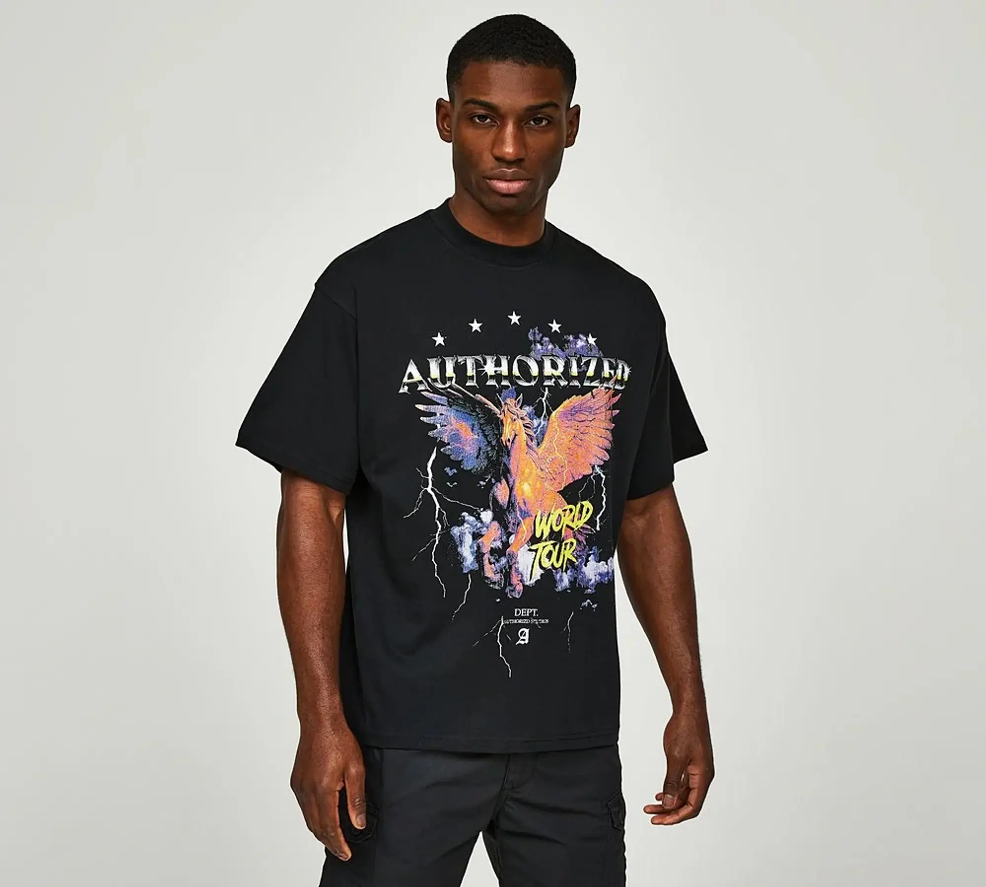 Authorized Tour Graphic Relaxed T-Shirt - Black - Size S - Black