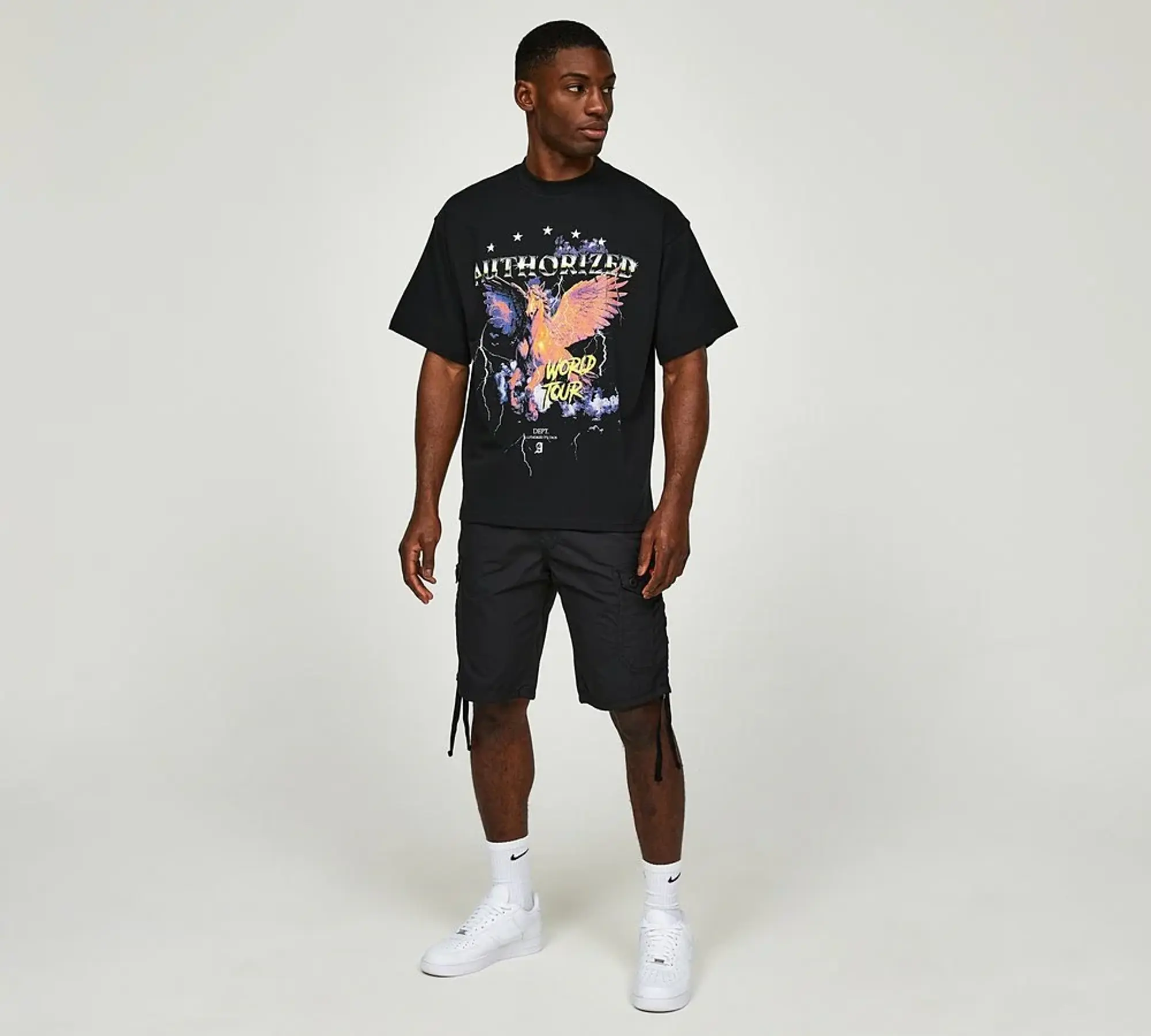 Authorized Tour Graphic Relaxed T-Shirt - Black - Size S - Black